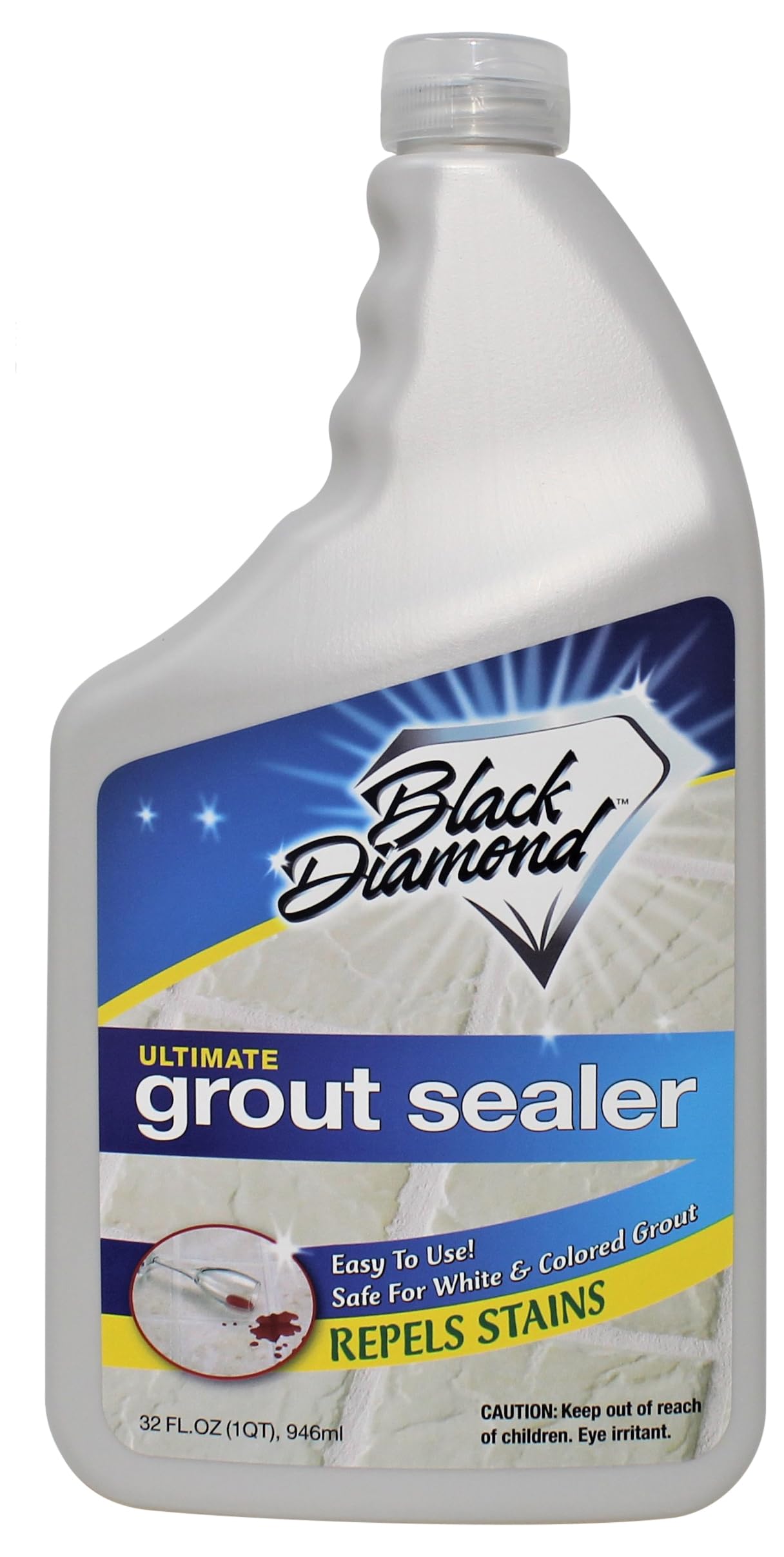 Black Diamond Stoneworks Ultimate Grout Sealer - Premium Stain & Waterproof Protector for Tile, Marble, Floors, Showers & Countertops | Long-Lasting Protection for Bathrooms, Kitchens & High-Traffic Areas