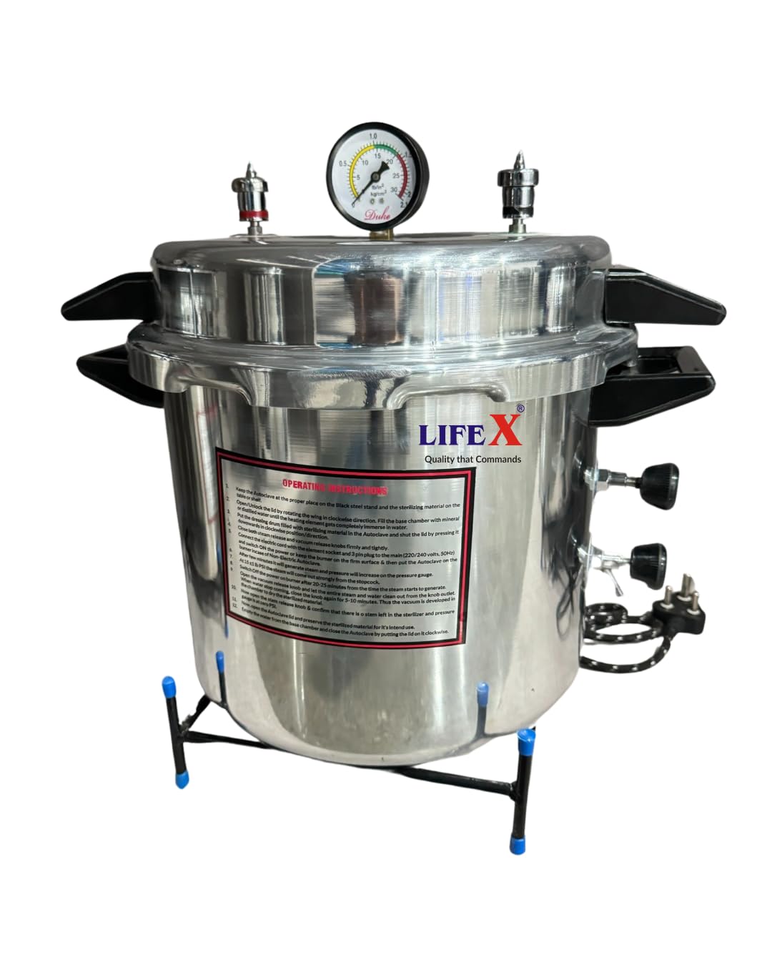 LIFEX 23L Electric Autoclave Sterilizer for Medical Equipment - 12