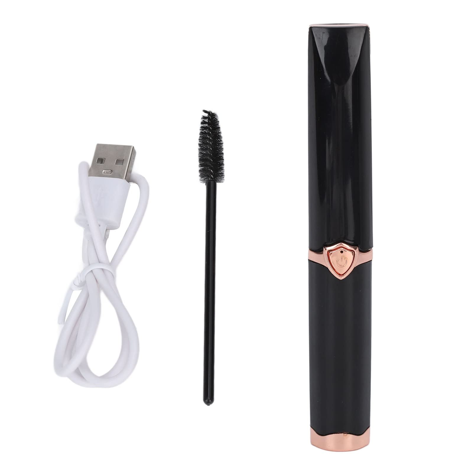 Electric Heated Eyelash Curler - Long Lasting Lash Curling Styling Tool for Women, Rechargeable Clip Type Eye Makeup Accessory (Black) | Perfect for Daily Use, Travel & Professional Makeup Application