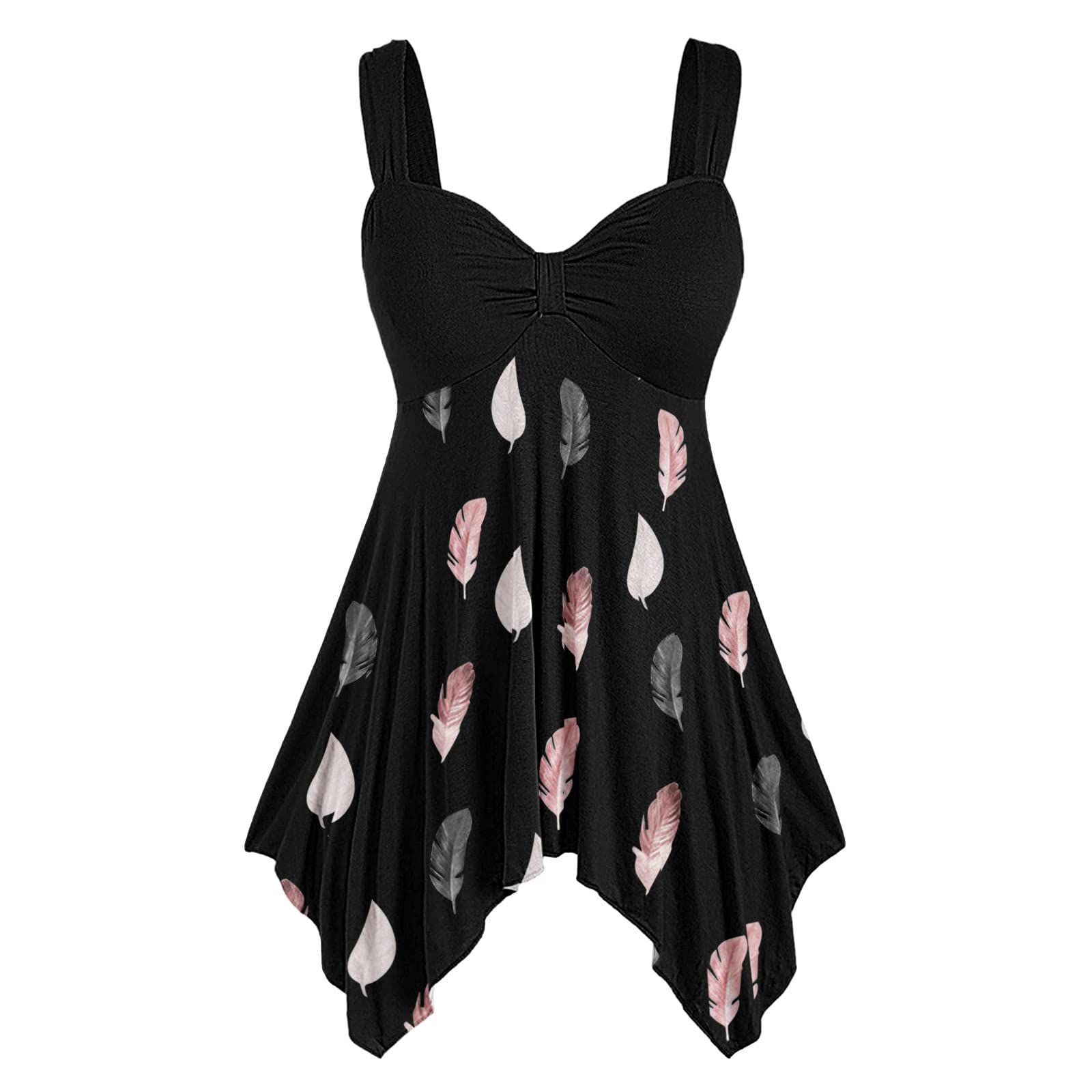Women's Summer Lace Flowy Tank Tops - Spaghetti Strap Halter Cami Shirts for Casual Wear, Beach & Vacation Outfits