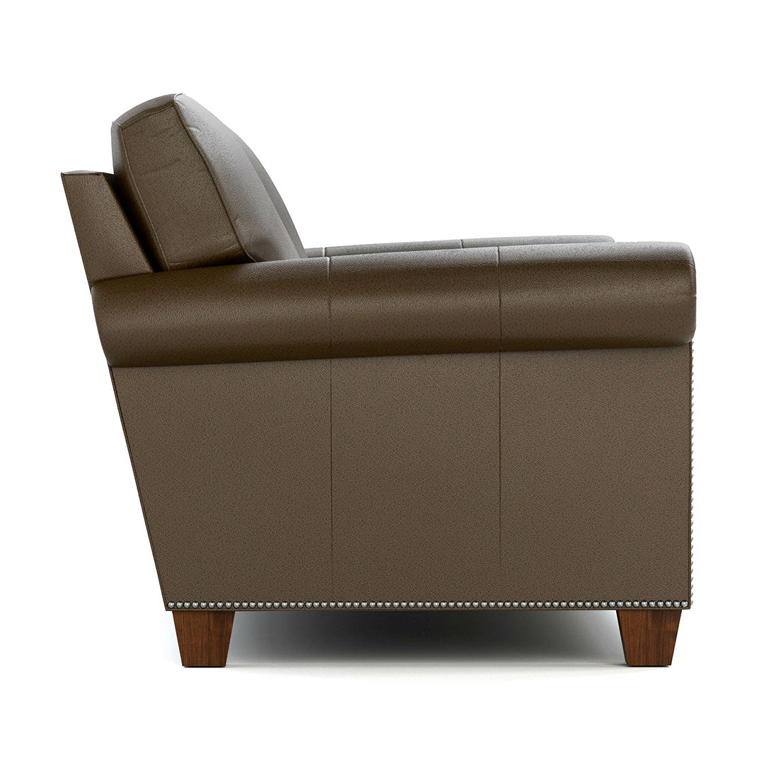 Premium Malden Leather Chair and a Half - Genuine Leather Recliner for Living Room, Home Theater & Office - Comfortable Oversized Seating for Relaxation & Entertainment