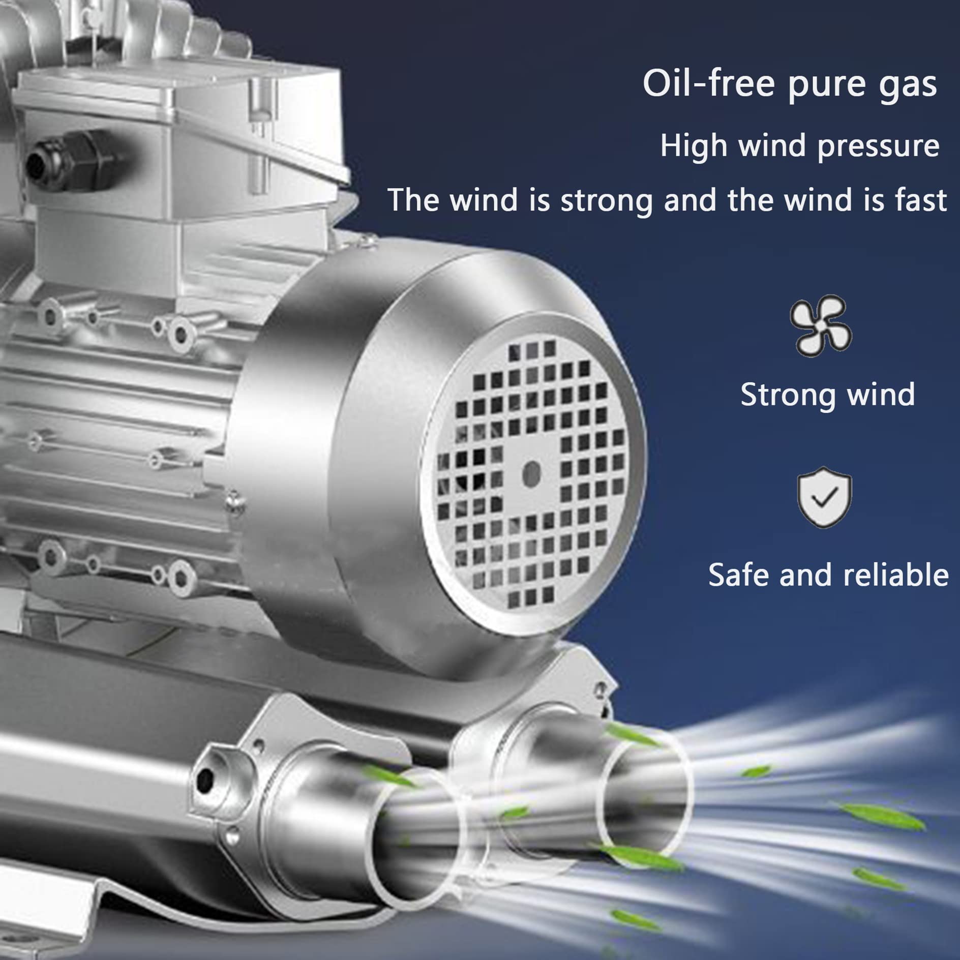 Industrial Centrifugal Fan 250W - High Power Ventilation Extractor, Air Compressor & Oxygen Aerator Pump for Aquariums, Indoor & Outdoor Use - Perfect for Warehouses, Greenhouses & Fish Tanks