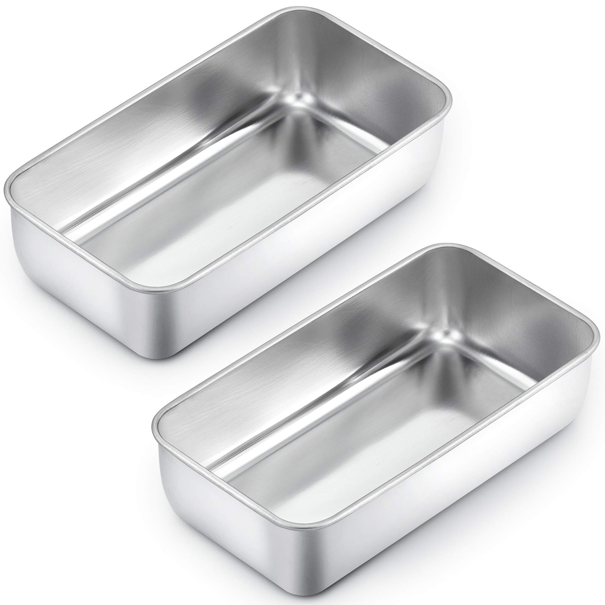 Premium Stainless Steel Loaf Pans for Baking Bread & Meatloaf - 9¼