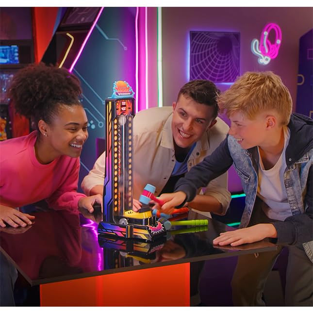 Fat Brain Toys Electronic Arcade Strongman Game - Fun Strength Test for Kids Ages 6-10 | Interactive Carnival Style Game for Birthday Parties & Family Game Nights