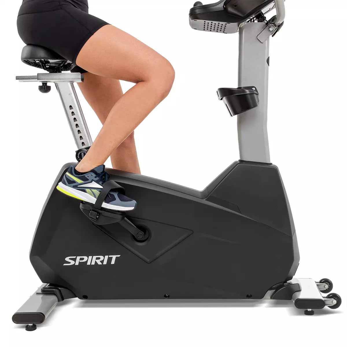 Spirit Fitness CU800 Commercial Upright Exercise Bike for Home & Gym - Heavy Duty Cardio Workout Equipment for Weight Loss & Fitness Training