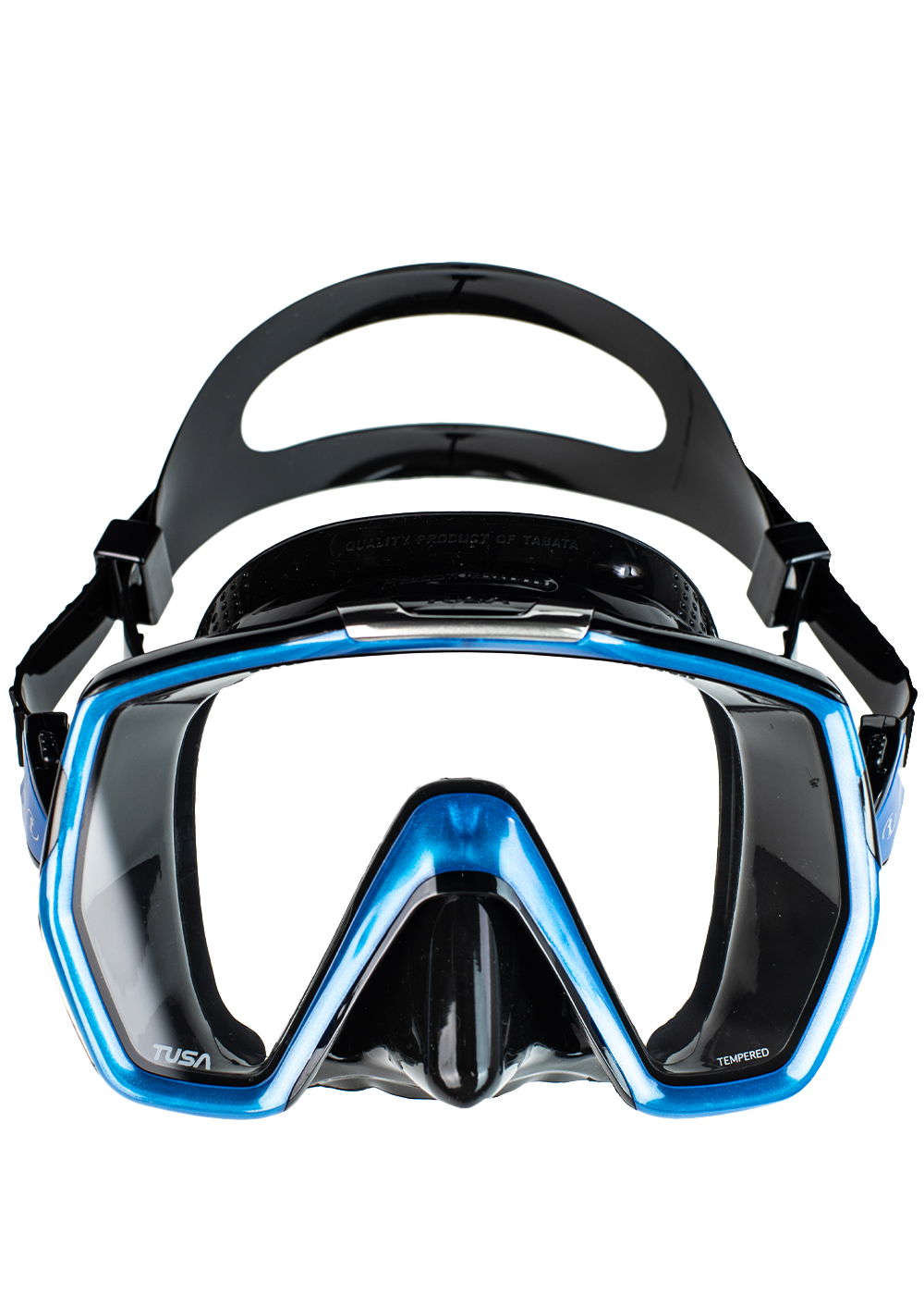 Tusa Freedom HD Scuba Diving Mask - Fishtail Blue/Black for Snorkeling, Spearfishing & Underwater Photography