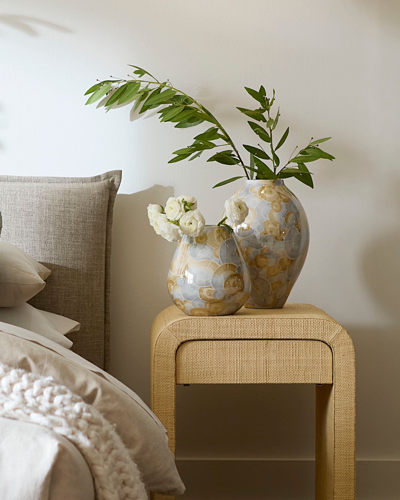 Pura Vase - Elegant Ceramic Flower Vase for Home Decor, Wedding Centerpiece & Gift Idea | Perfect for Living Room, Dining Table & Office Desk Decorations