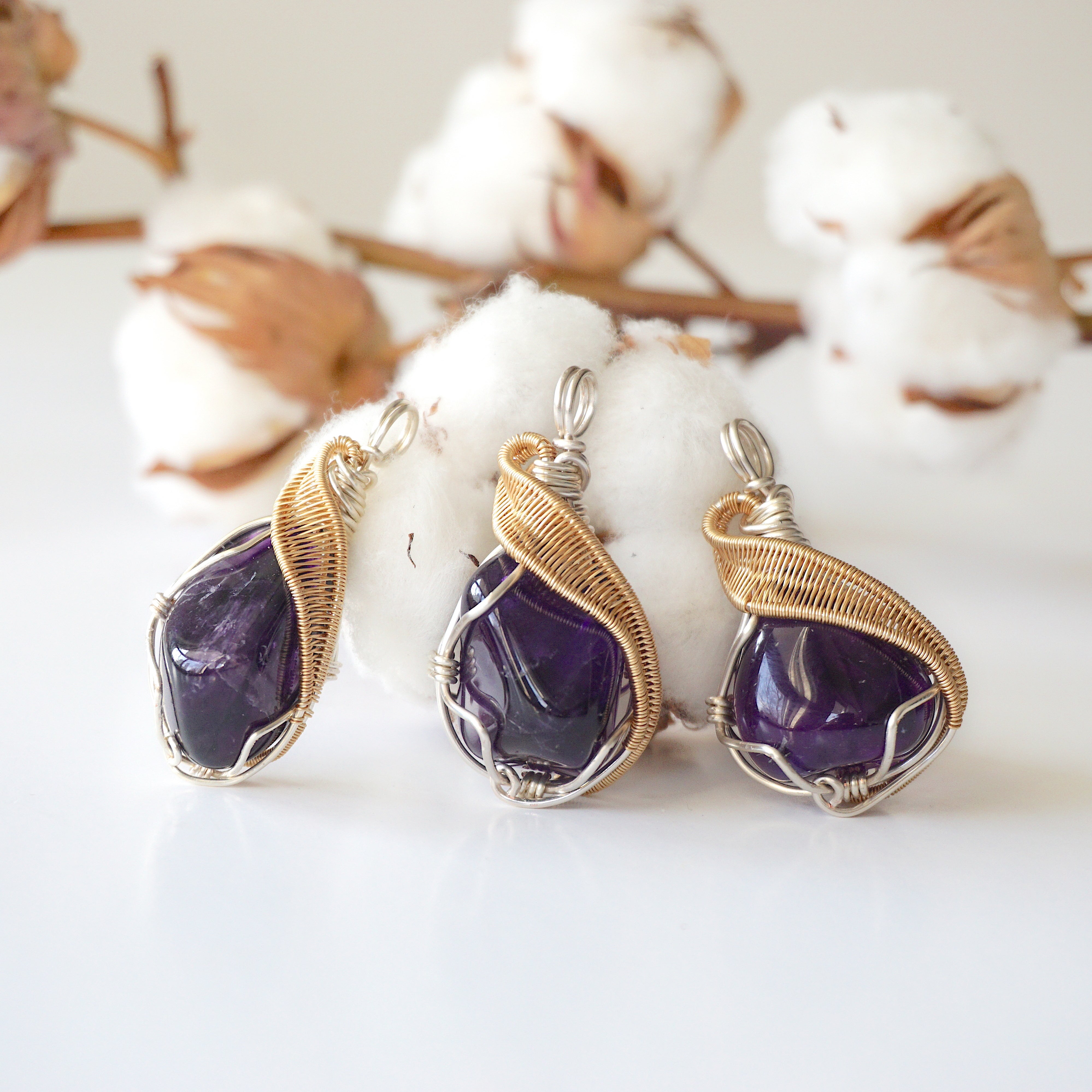 Natural Raw Amethyst Crystal Necklace for Women - Healing Stone Jewelry for Stress Relief & Positive Energy - Perfect for Meditation, Yoga & Spiritual Gifts