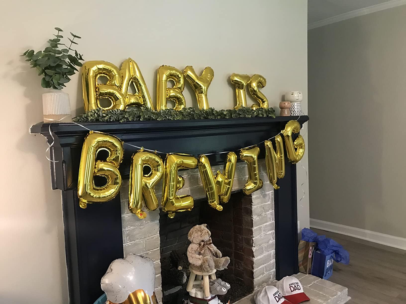 JeVenis Baby Brewing Balloons & Banner Set - Gender Reveal & Baby Shower Decorations for Gender Announcement Parties, Nursery Decor, and Special Celebrations