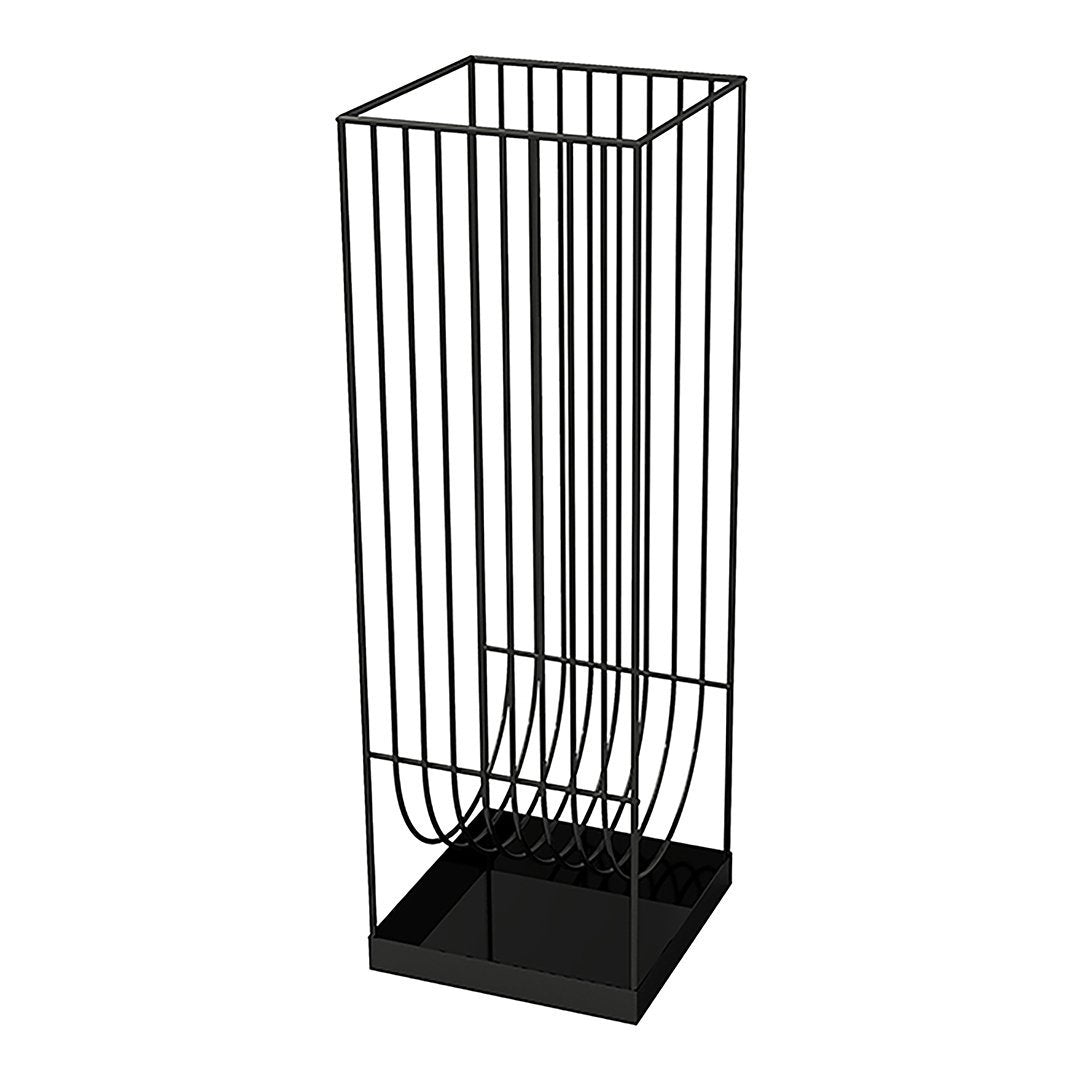 Premium Curved Umbrella Stand - Heavy Duty Metal Holder for Entryway, Patio & Garden - Waterproof & Rustproof Design for Indoor/Outdoor Use