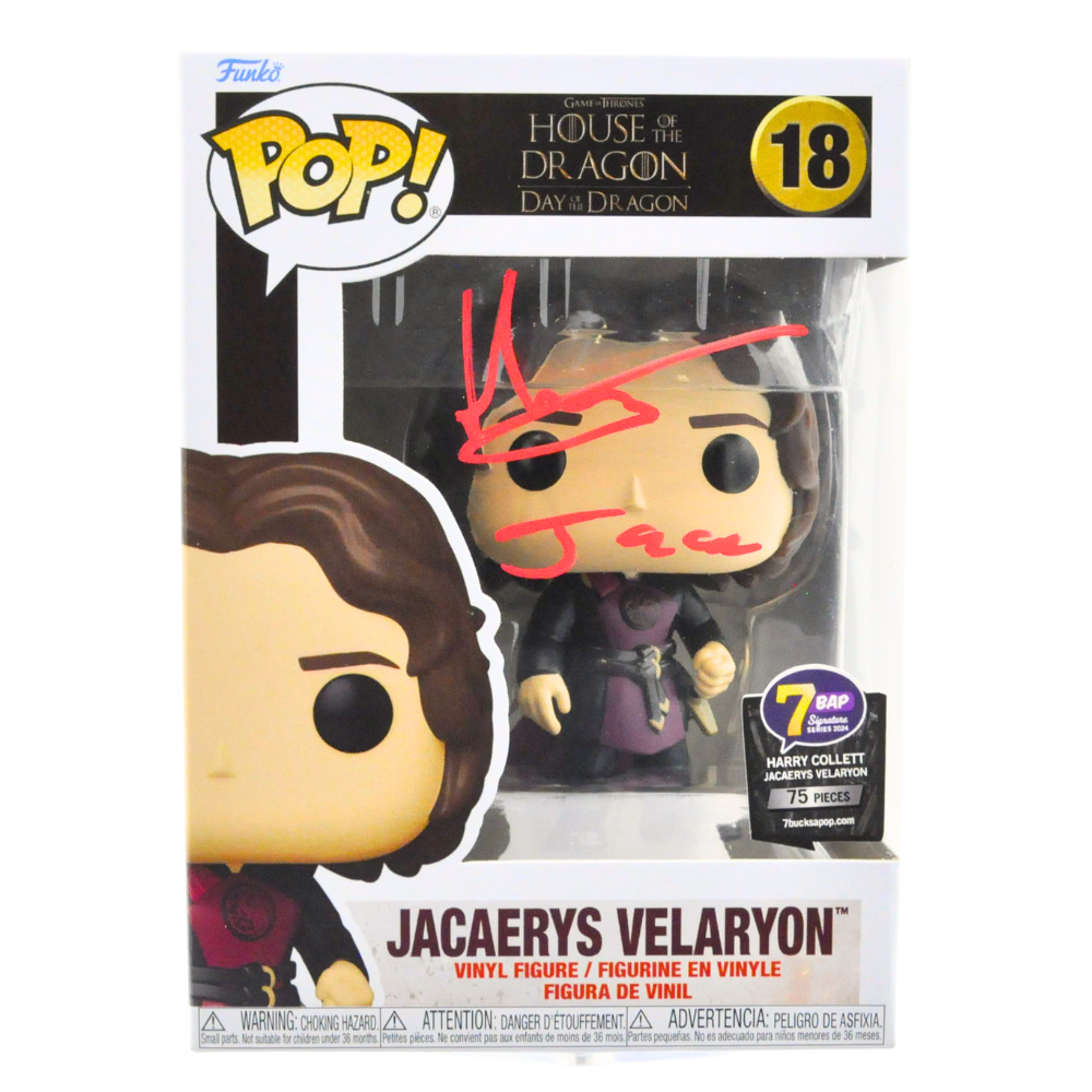 Harry Collett Autographed Funko Pop! Jacaerys Velaryon - House of The Dragon Limited Edition Collectible (1158/75) - Perfect for Game of Thrones Fans & Pop Culture Collectors