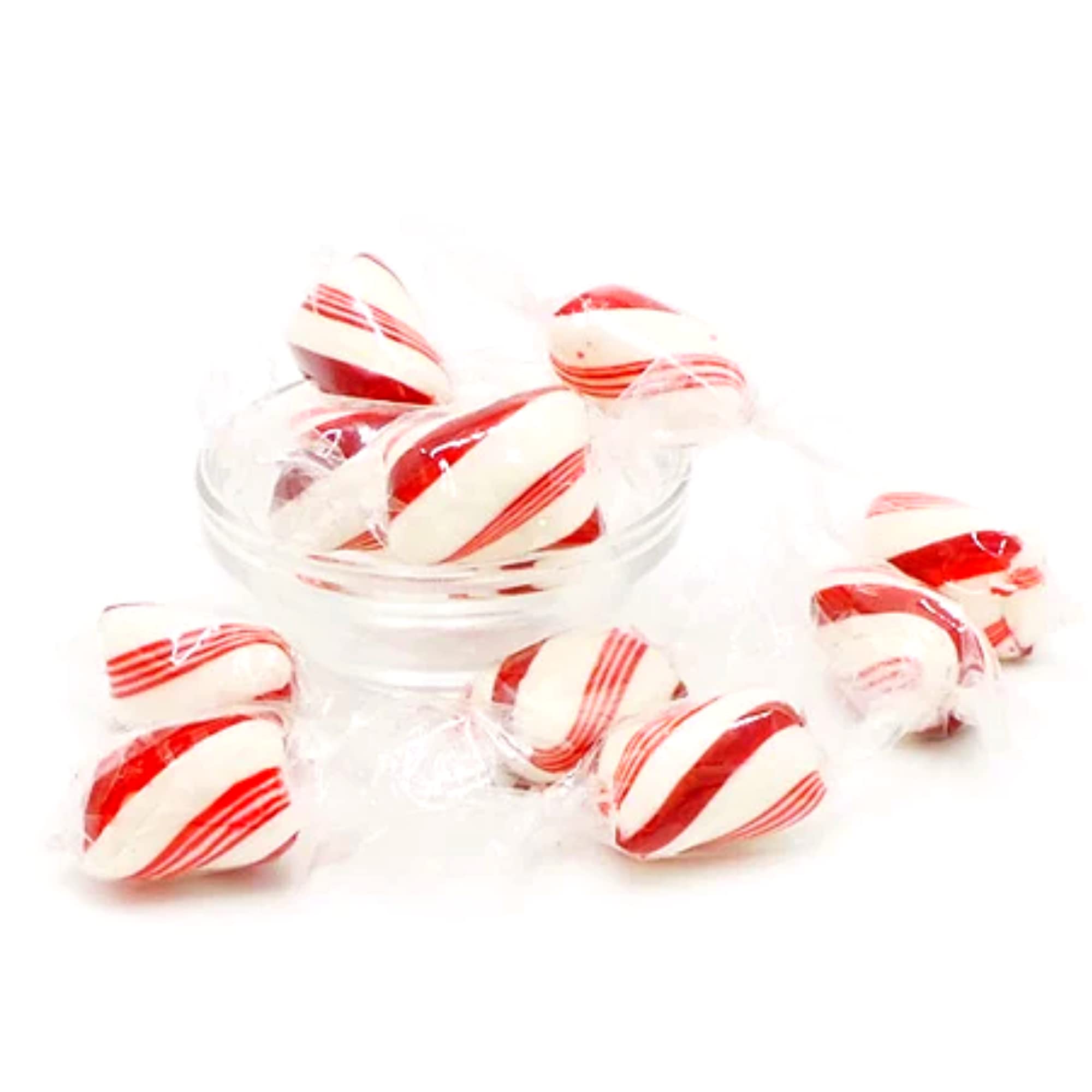 Soft Mints Bulk - Individually Wrapped Peppermint Candy for Fresh Breath | Old-Fashioned Melt in Mouth Mints | Perfect for Cupcake Toppers, Party Favors & Office Treats | Pack of 2