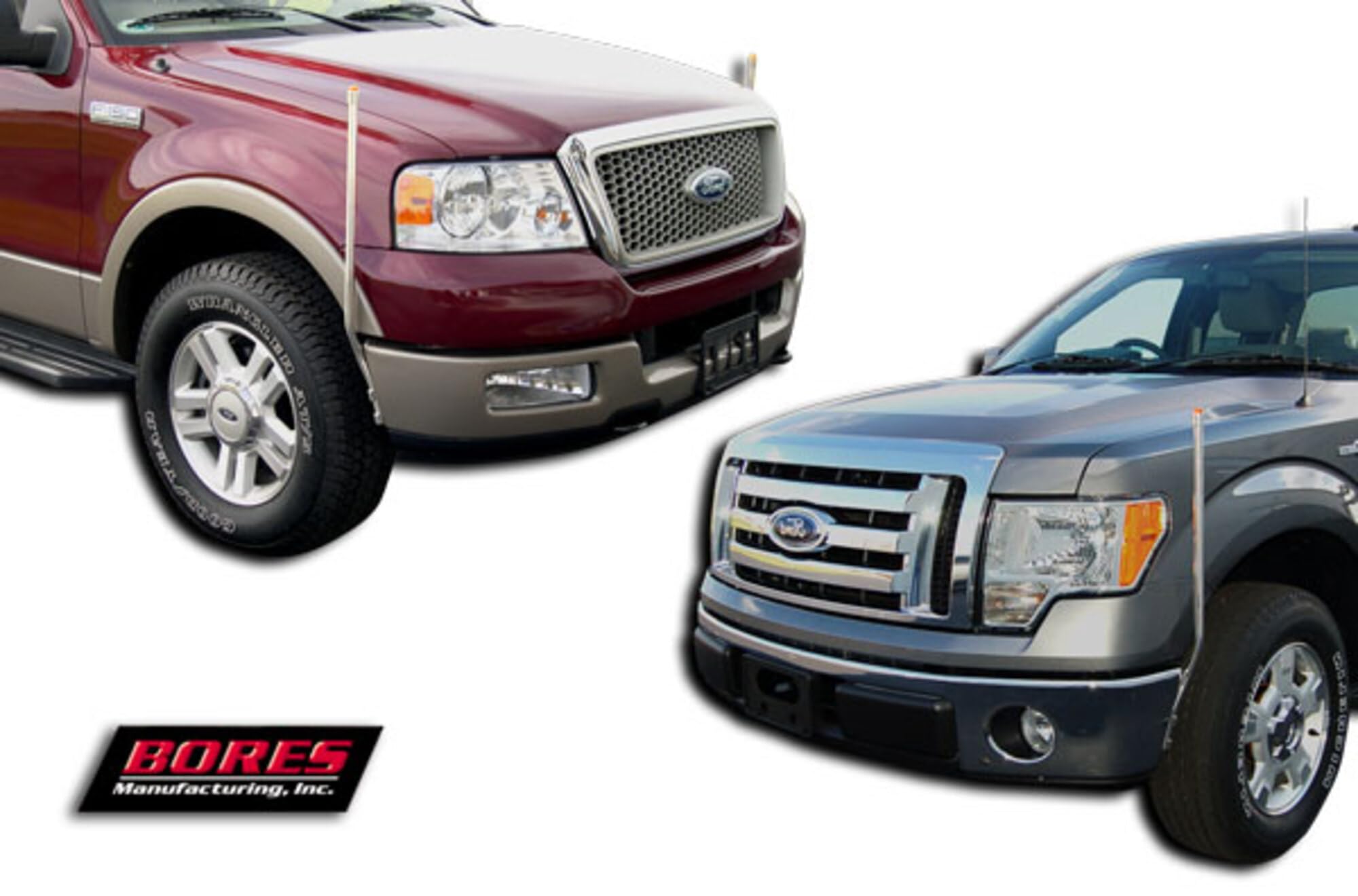 BORES GUIDE 731512 Stainless Steel Bumper Guide for 2004-2006 Ford F-150 Pickup Truck | Heavy-Duty Protection & Perfect Fit | Ideal for Off-Roading, Towing & Daily Driving