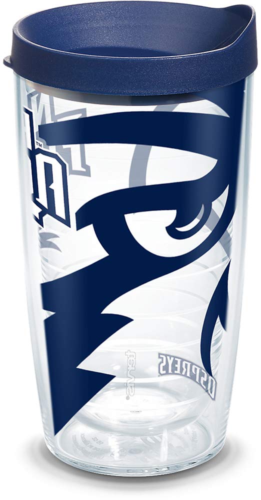 Tervis UNF Insulated Tumbler with Wrap and Lid - 16oz Clear Stainless Steel Travel Mug for Hot & Cold Drinks - Perfect for Office, Gym, Hiking and Outdoor Activities