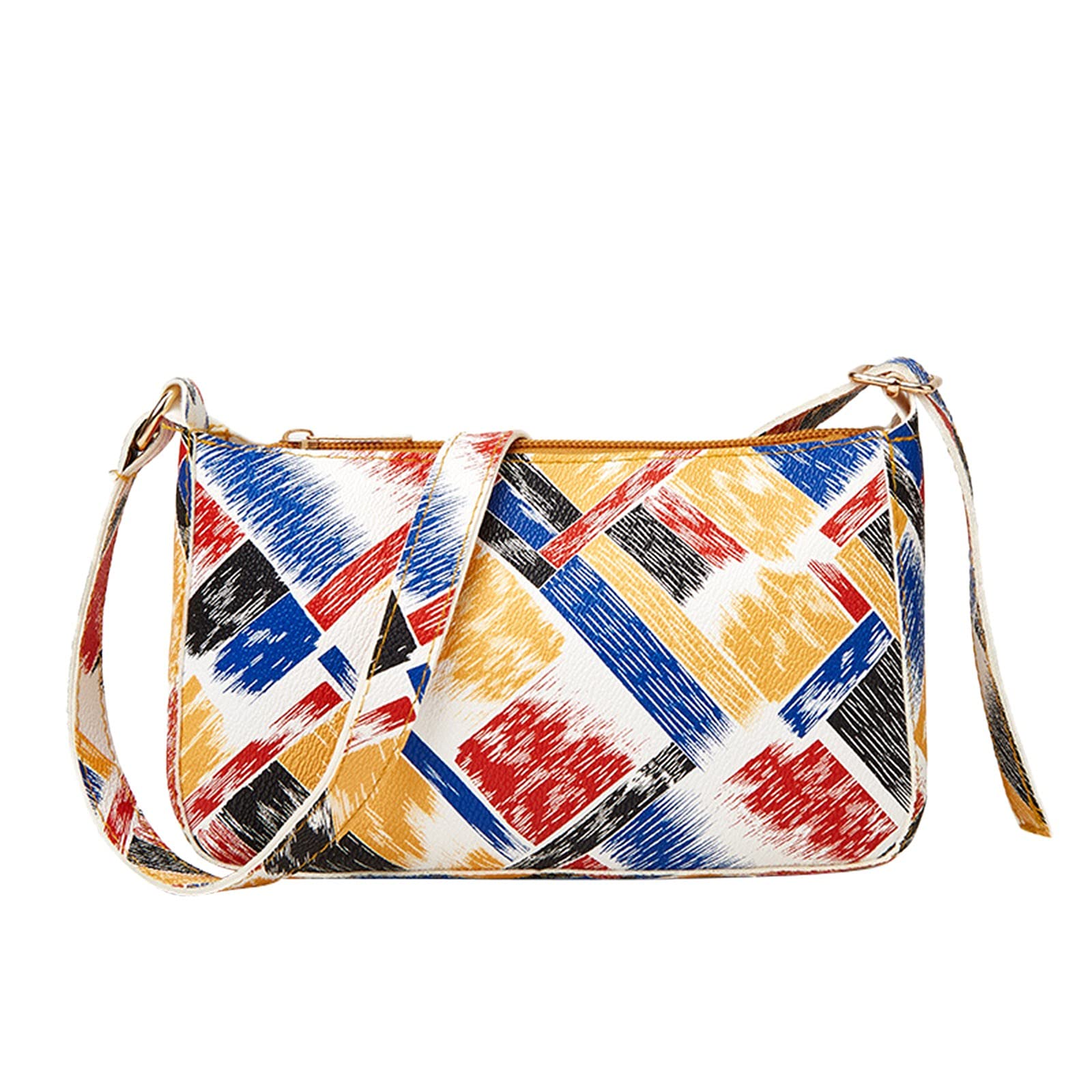 Qwent Women's Messenger Bag - Rainbow Print Crossbody Shoulder Bag for Women, Stylish & Lightweight, Perfect for Work, Travel & Daily Use