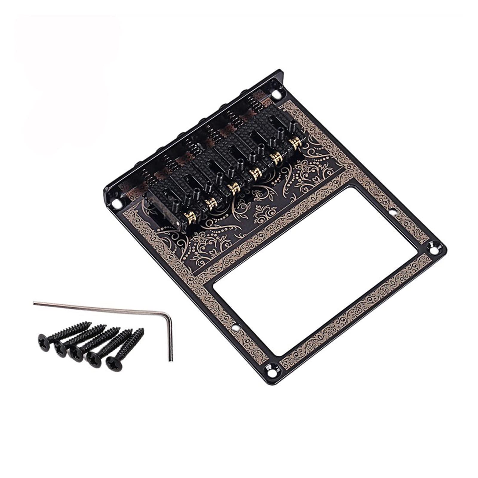 Roller Saddle Bridge with Screw Wrench - Humbucker Mount Parts for Telecaster Electric Guitar - Replacement Bridge for Smooth String Action - Perfect for Guitar Upgrades & Professional Performances