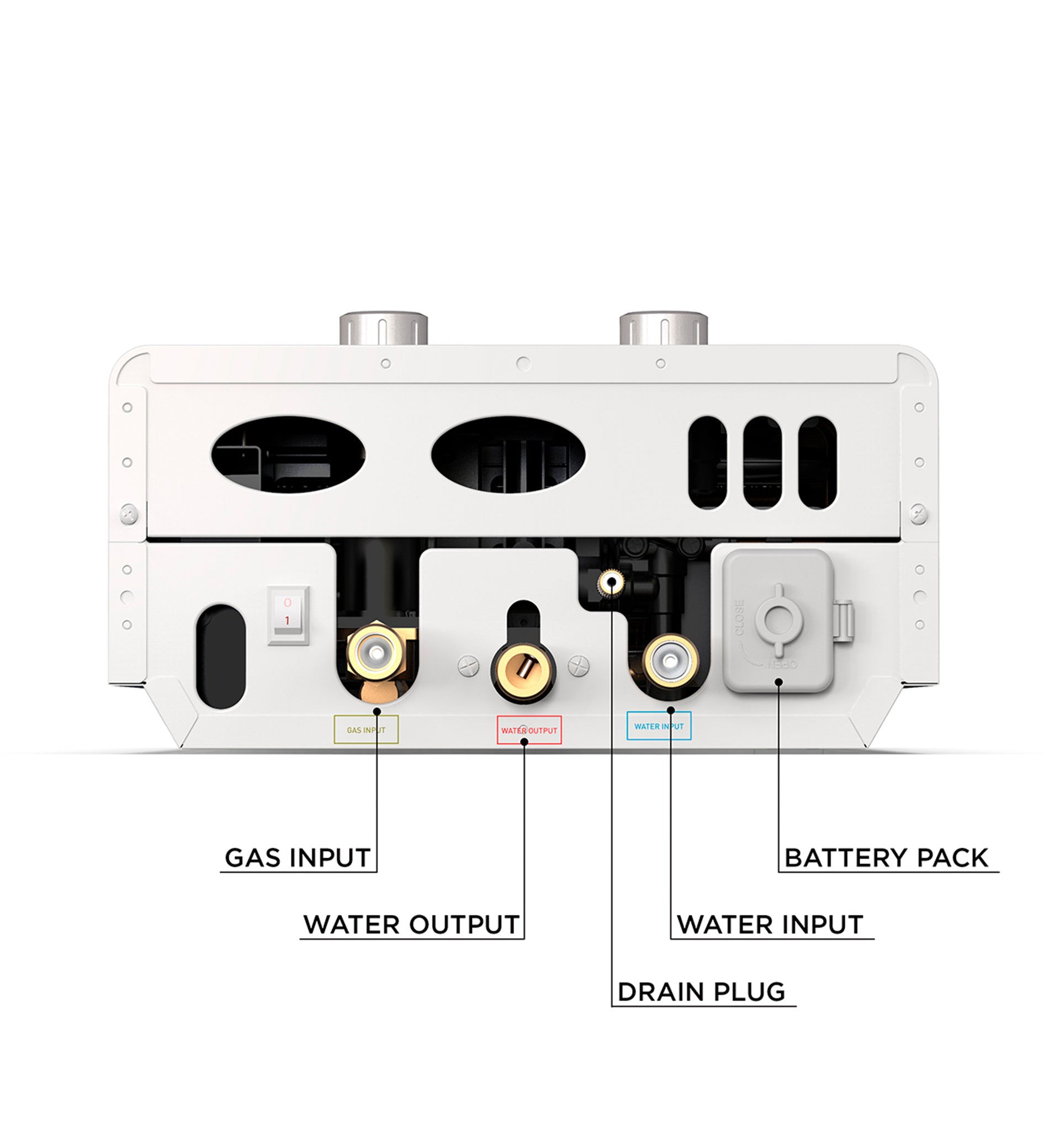 Eccotemp EL7 Luxe Tankless Water Heater - 1.85 GPM Liquid Propane Outdoor Water Heater with 80 PSI - Perfect for RV, Camping, and Off-Grid Living