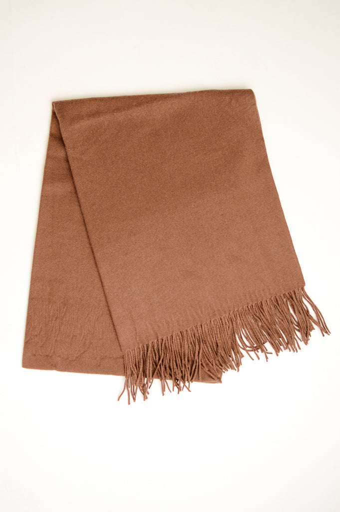 Warm Chocolate Brown Cozy Scarf for Women & Men - Soft Winter Fashion Accessory for Cold Weather, Outdoor Activities & Holiday Gifts