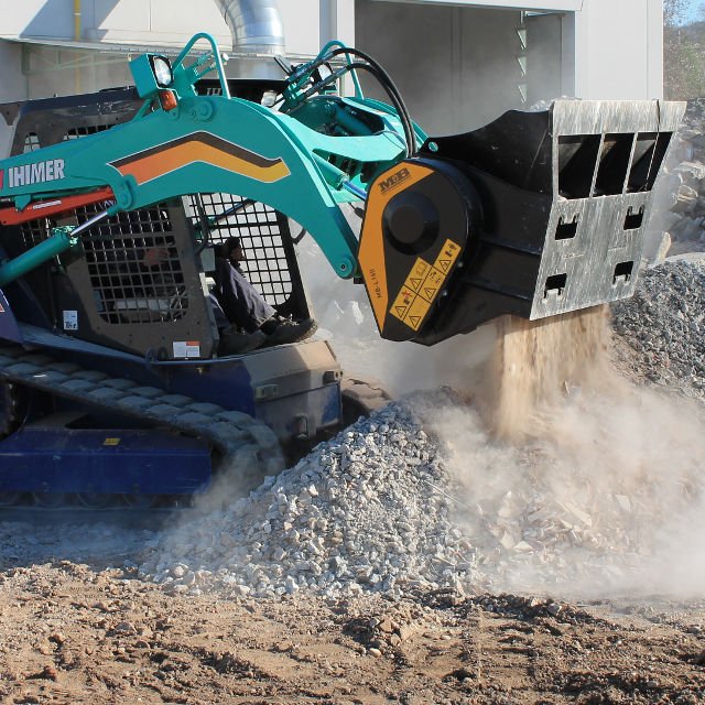 MB L160 S2 Bucket Crusher for Excavator - Heavy Duty Demolition & Recycling Attachment for Construction Sites & Mining Operations