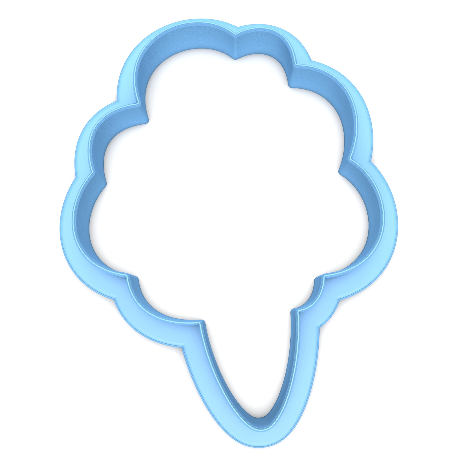 Sweet Prints Inc Cotton Candy (Outline) Cookie Cutter - 4 Inch Stainless Steel Baking Tool, Dishwasher Safe - Perfect for Birthday Parties, Baby Showers & Holiday Cookie Decorating