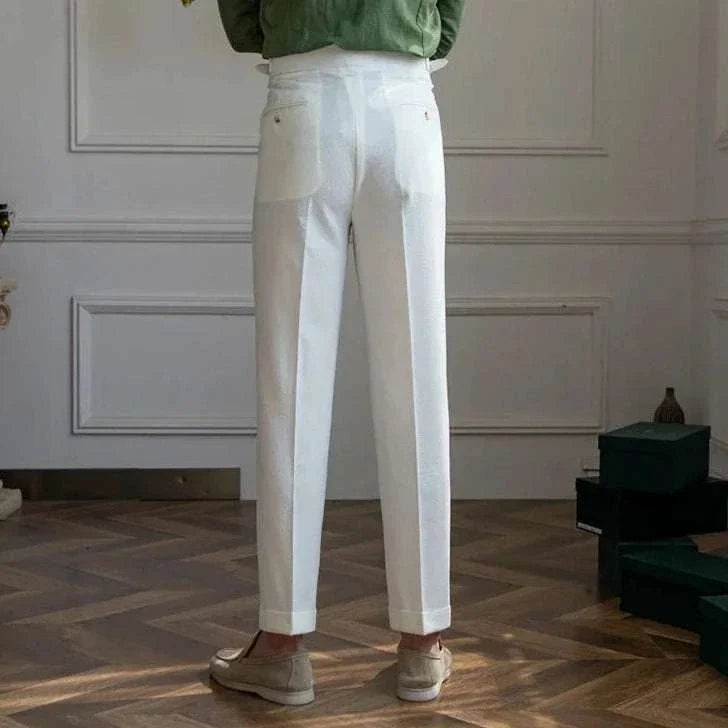 Italian Designer High Waist Office Pants for Women - Professional Work Trousers for Business Casual & Formal Workwear