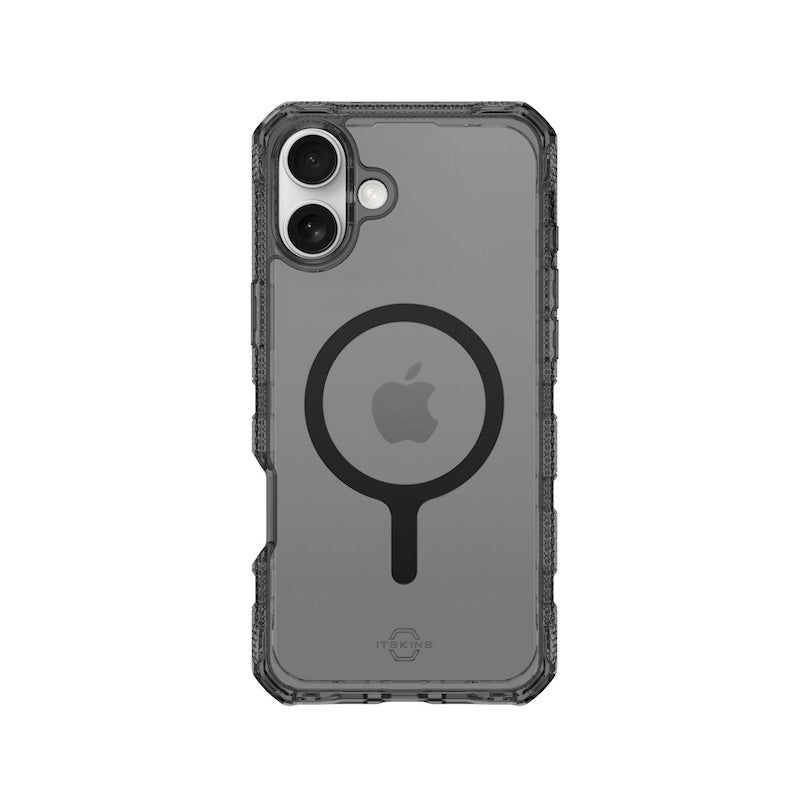 Premium ITSKINS Supreme Rugged Case for iPhone 16 - Shockproof & Durable Black Cover - Perfect for Outdoor Adventures & Daily Protection