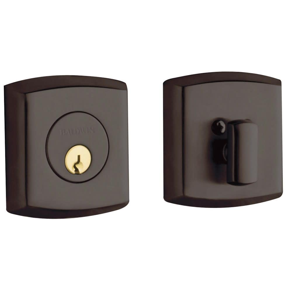 Baldwin Hardware 8285.112 Single Cylinder Deadbolt Lock - Secure Your Home Doors & Entryways for Enhanced Safety