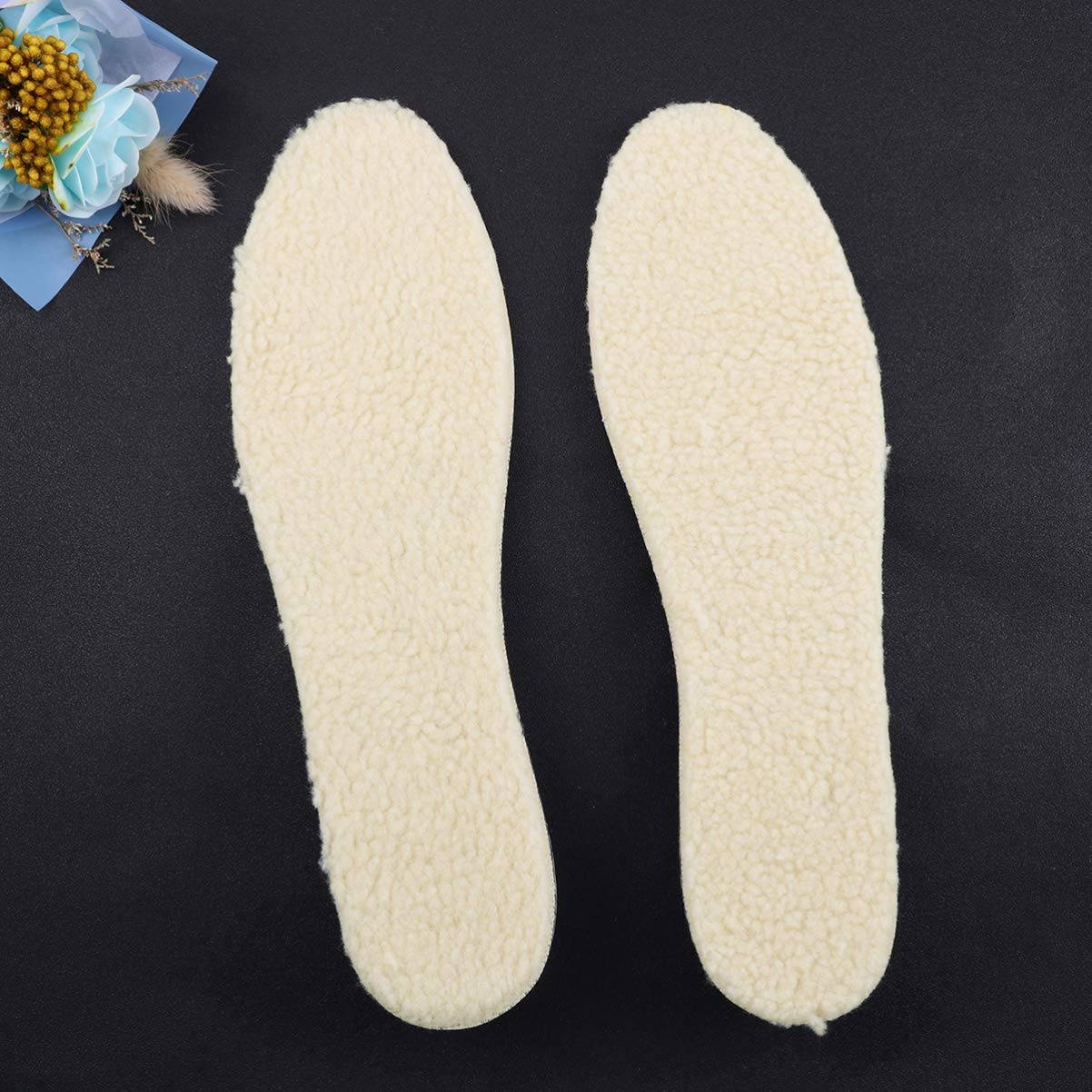 Exceart Orthotic Insoles for Women & Men - 1 Pair Cotton Height Increase Insoles, Thermal & Lift Support for Foot Pain Relief - Perfect for Shoes, Boots, and Winter Comfort