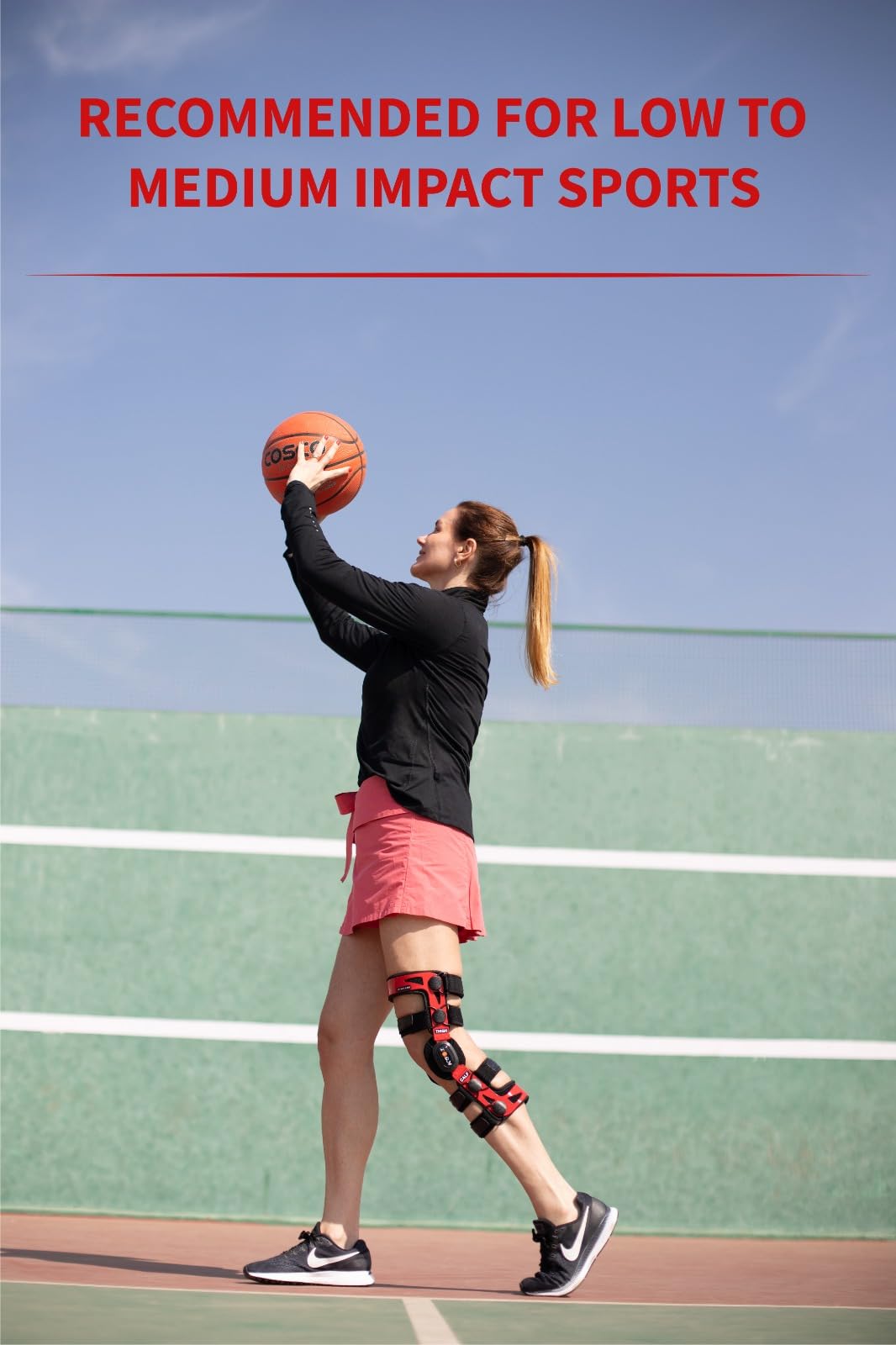 ACL Knee Brace for Men & Women - Support for Ligament, Sports Injuries, Arthritis (OA) & Joint Pain Relief - Adjustable & Breathable (Size 17) - Perfect for Running, Basketball & Post-Surgery Recovery
