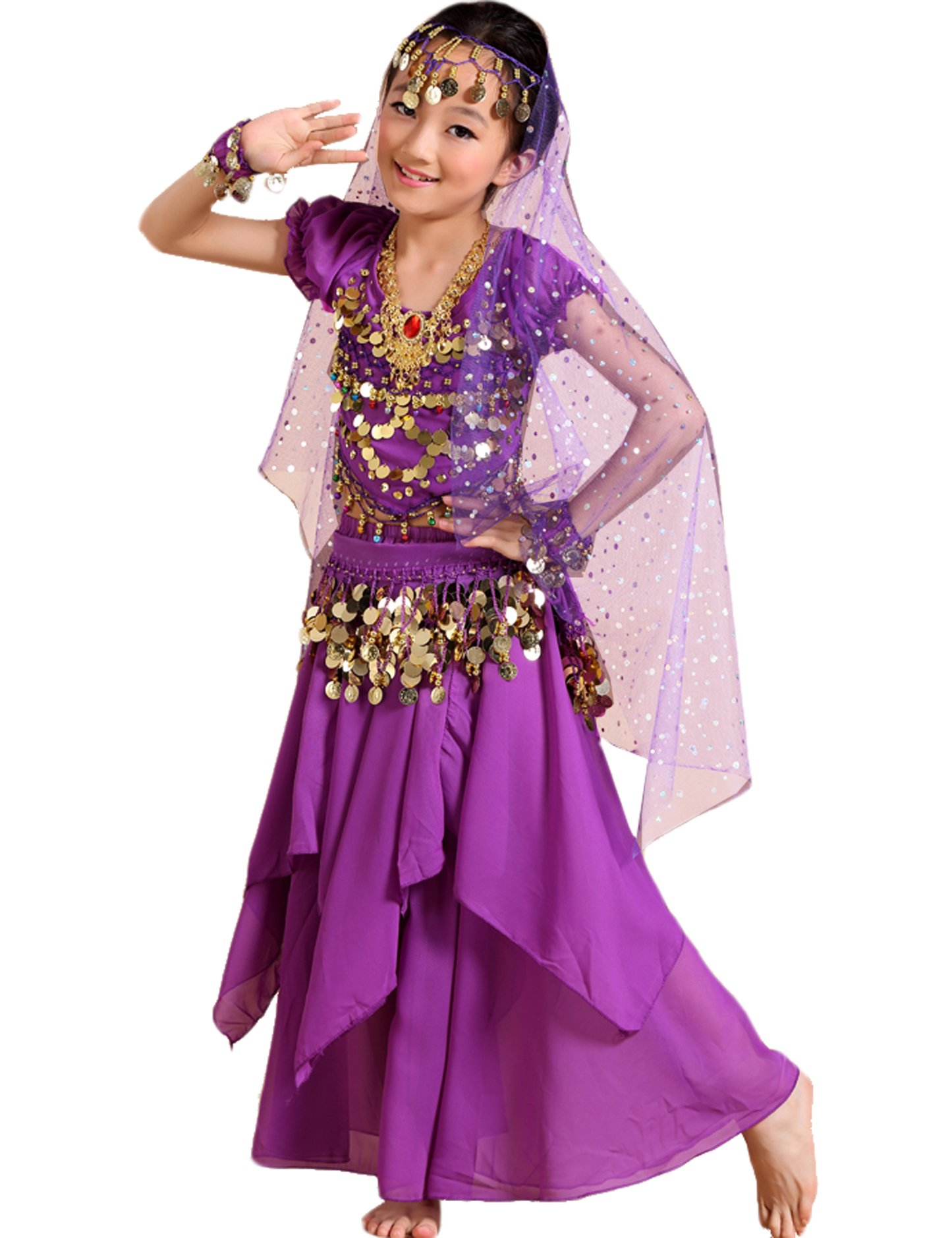 Astage Girls Princess Costume Set - Halloween Dress Up, Carnival Party Outfit, Dance Performance Costume for Kids - Perfect for Birthday Parties, School Plays & Fairy Tale Themed Events