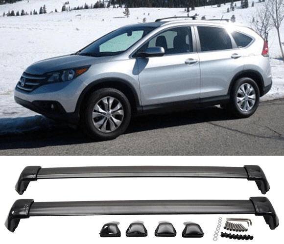 2012-2016 Honda CR-V Roof Rack Cross Bars - OEM Style Black Roof Rails for Cargo Carrier & Outdoor Adventures