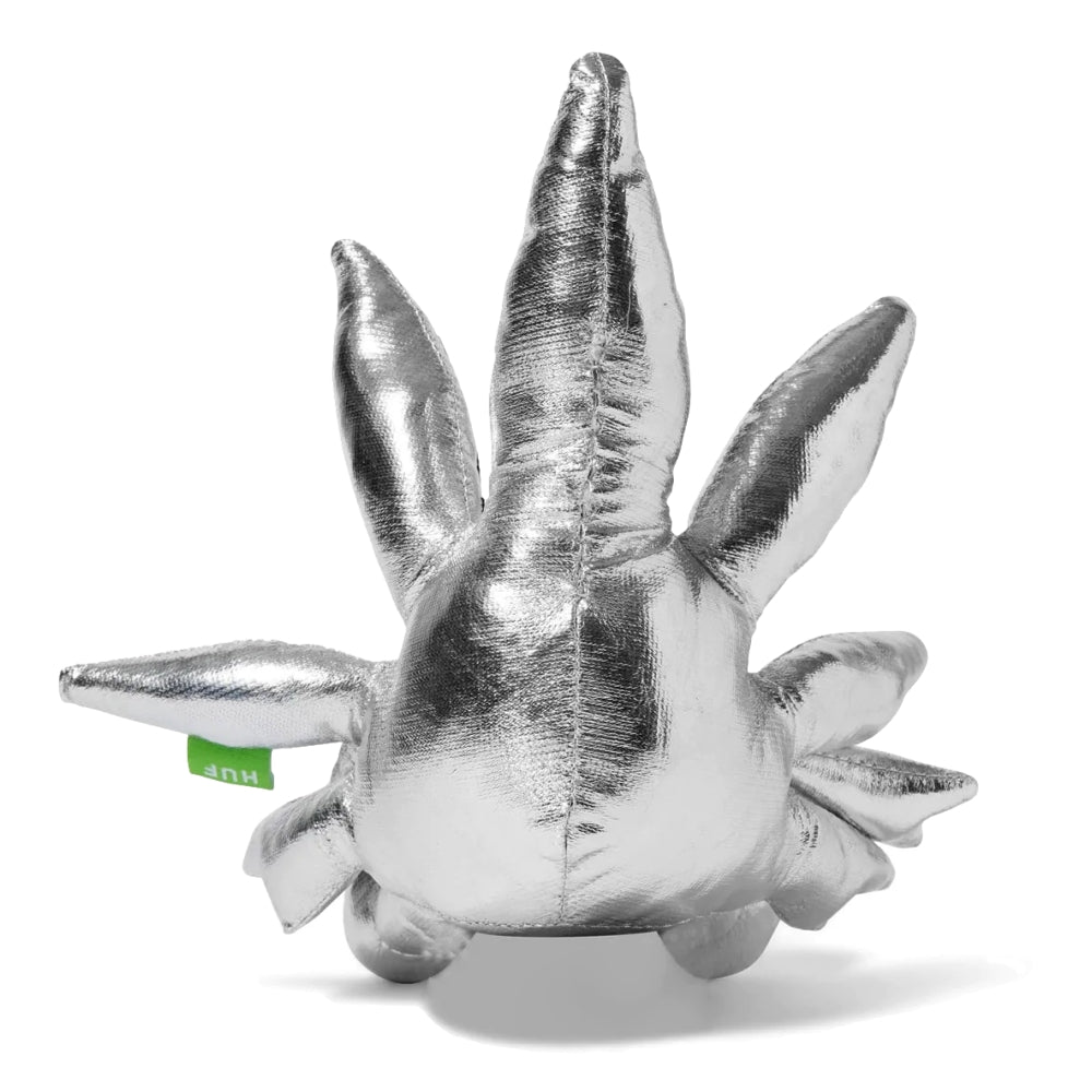 HUF GreenBuddy Metallic Plush Doll Silver - Cute Stuffed Animal Toy for Kids, Collectors & Gifts | Perfect for Bedroom Decor, Party Favors & Anime Lovers