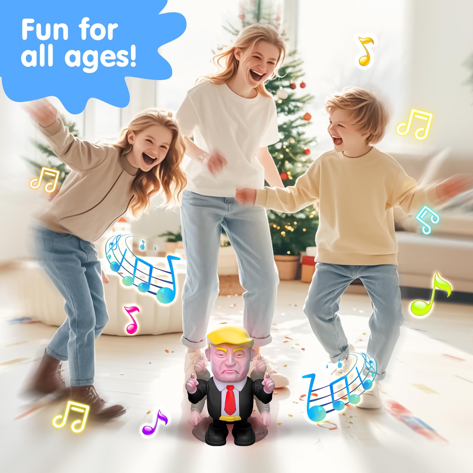 Rechargeable Dancing Robot Toy for Kids - Interactive Music & Dancing Prank Toy for Boys & Girls Ages 3+ | Fun Birthday Gift & Party Entertainment for Toddlers