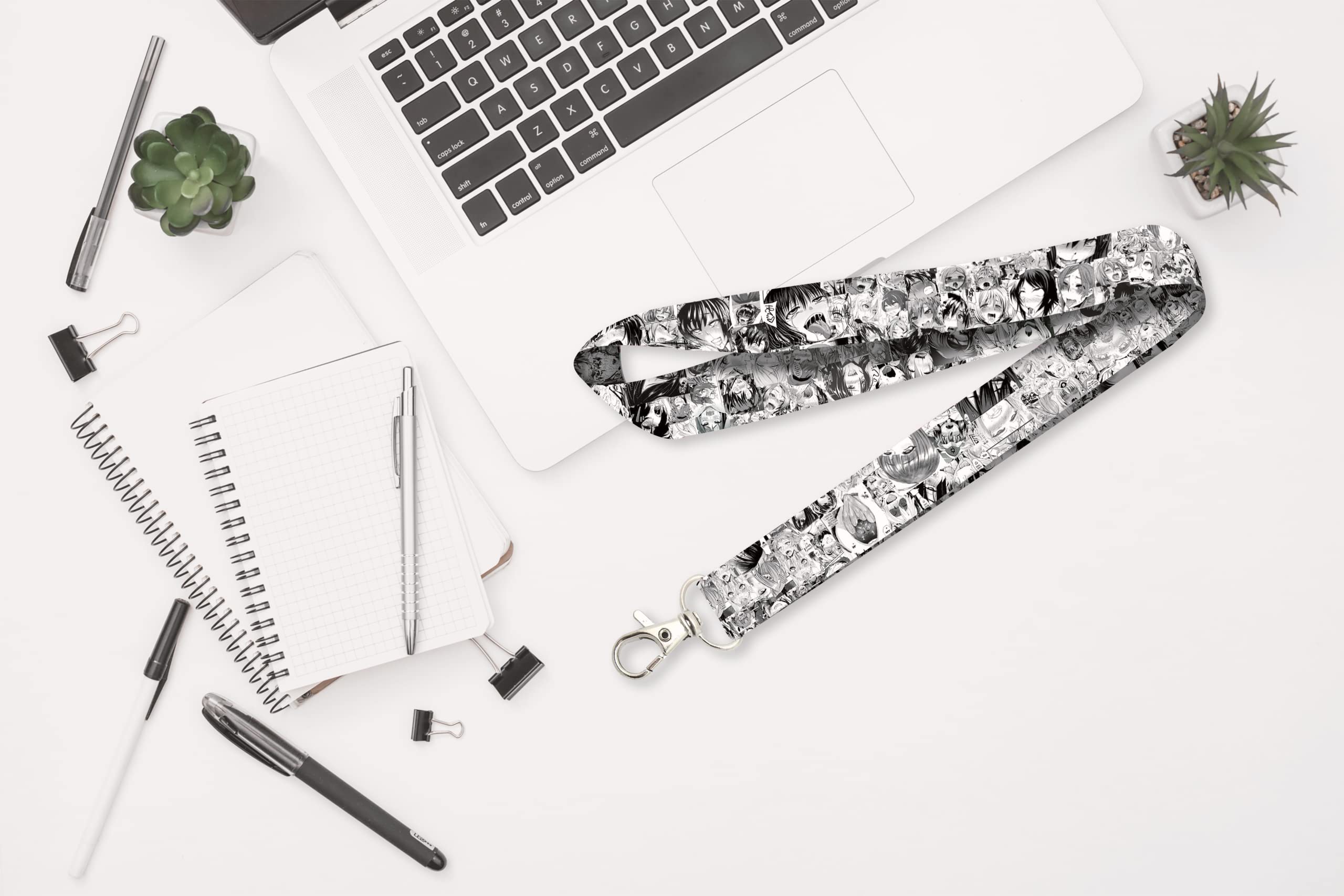 Cute Anime Lanyard Keychain with Lust Face Design - Perfect for Cosplay, Conventions, and Anime Fan Accessories