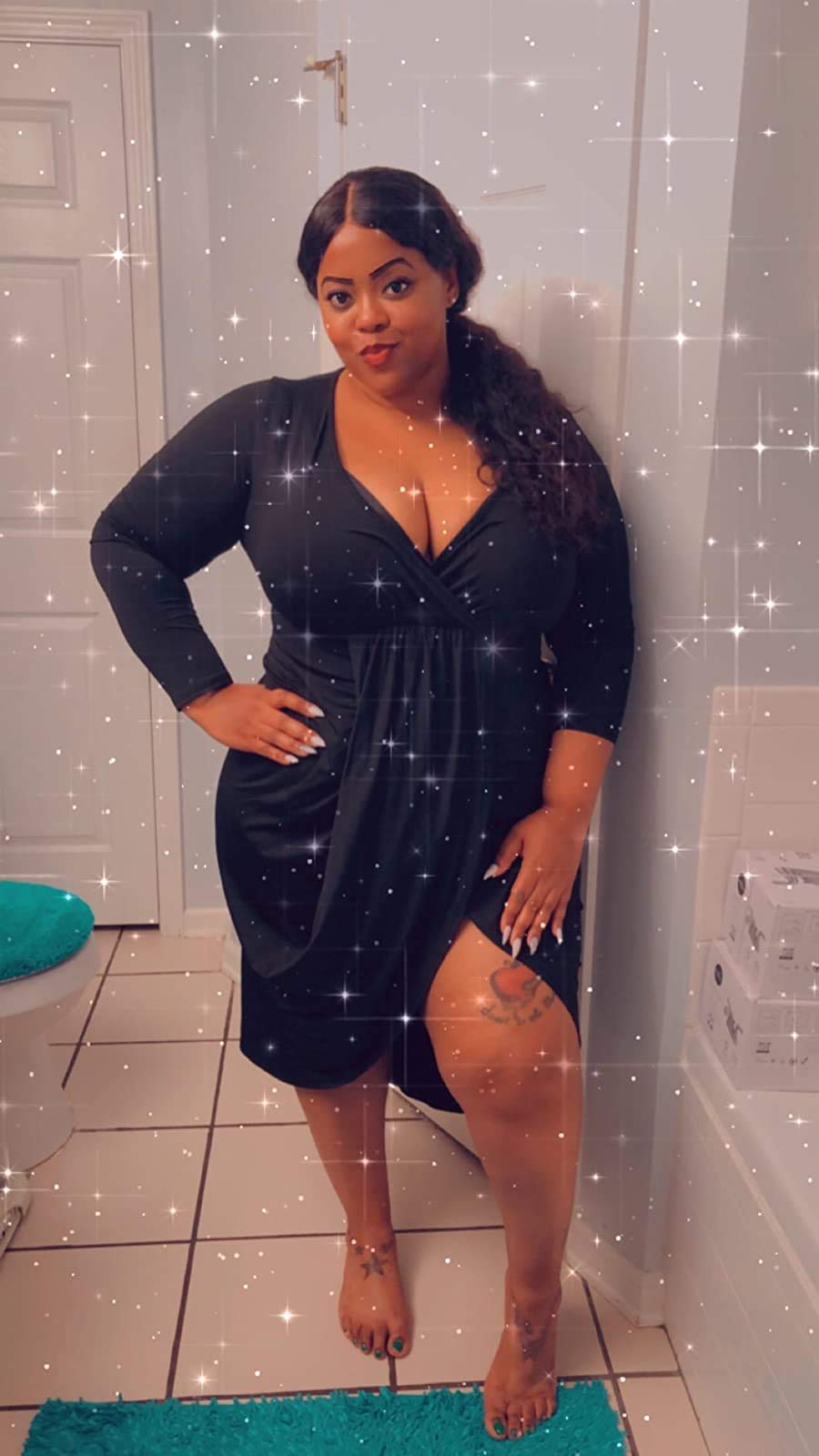 Plus Size Club Dresses for Women - Elegant Bodycon Prom Ball Gown, Wedding Guest & Bridesmaid Midi Dress - Perfect for Night Parties, Special Occasions & Formal Events