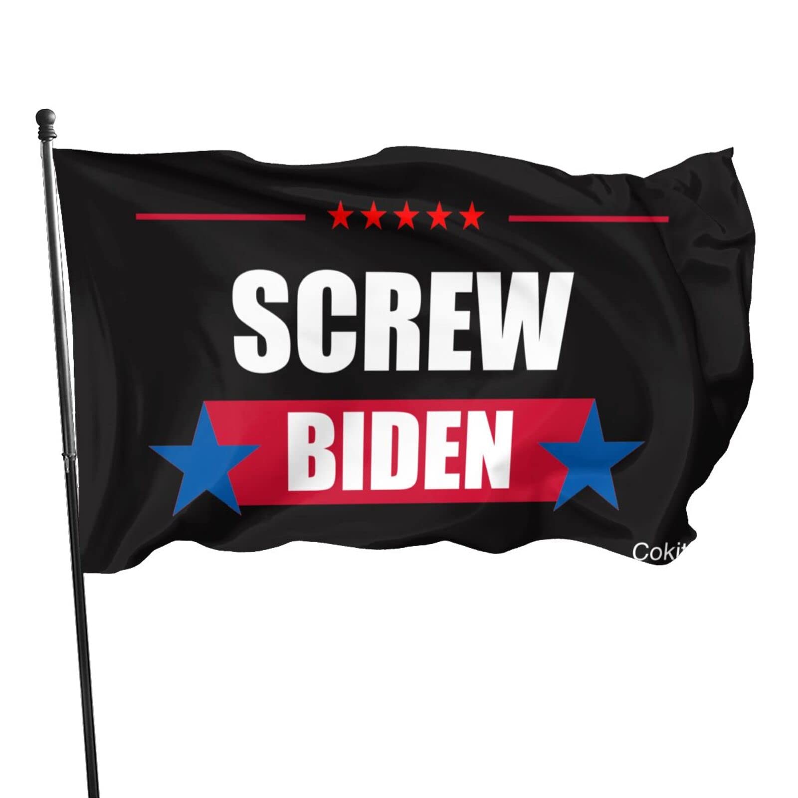 Anti-Biden 3x5 FT Outdoor Flag - Patriotic USA Breeze Decorative Banner for Yard, Garden & Political Protests