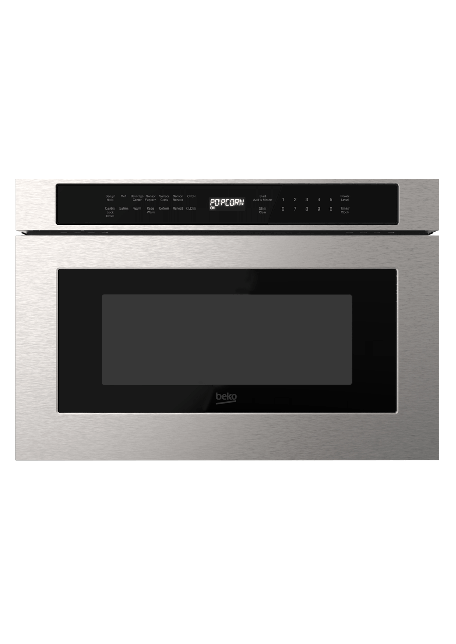 Beko MWDR24100SS Built-In Microwave Oven - 950W, 34L Capacity, Stainless Steel - Perfect for Kitchen Remodeling & Small Space Cooking