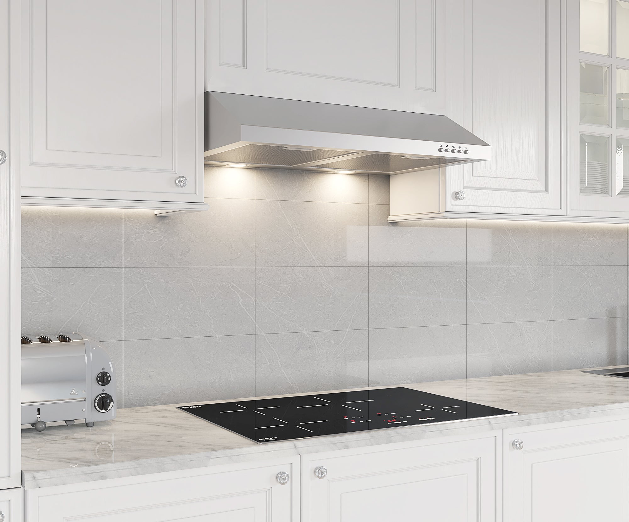 UCG630 30 Inch Stainless Steel Under Cabinet Range Hood with LED Light - Perfect for Kitchen Ventilation & Smoke Removal