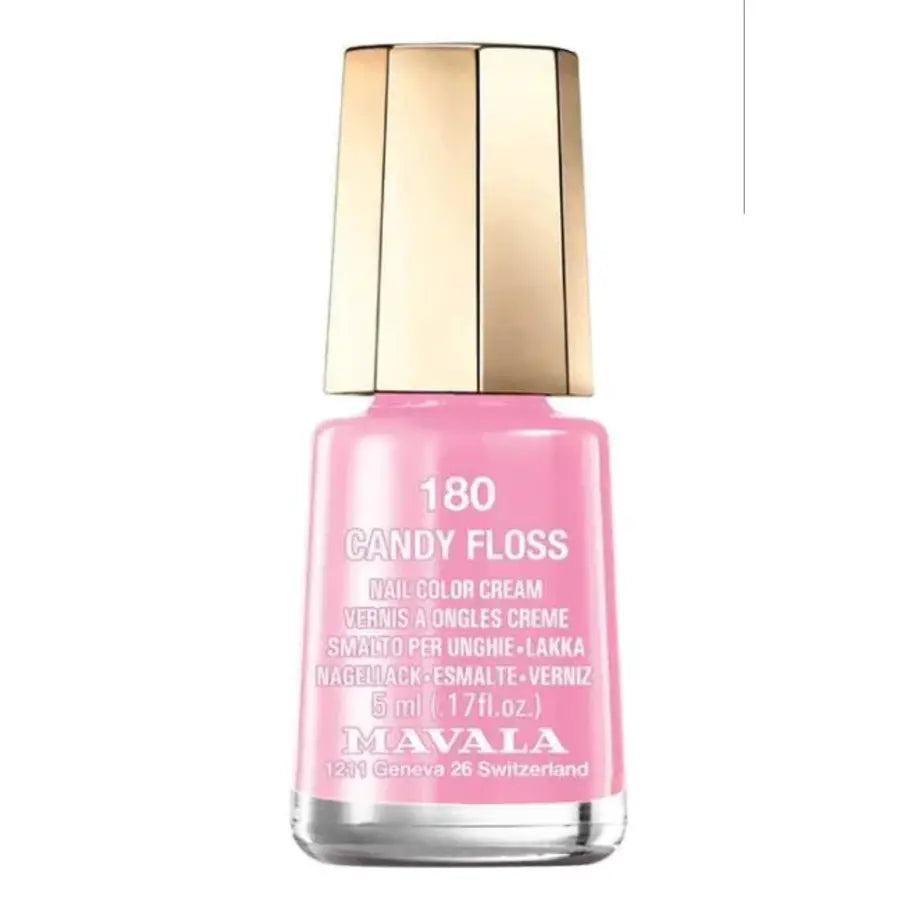 Mavala Nail Polish 180 Candy Floss 5ml - Long Lasting Pink Nail Lacquer for Women - Perfect for Manicures, Pedicures & Special Occasions