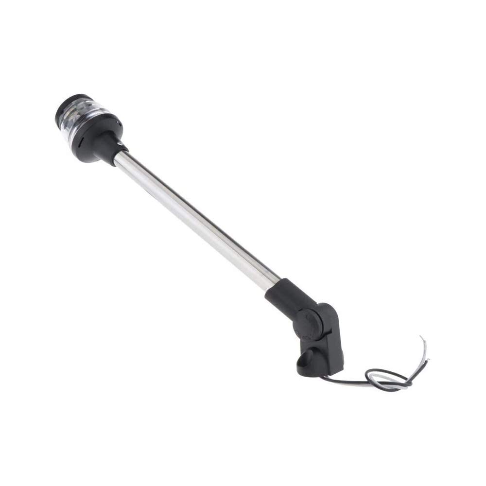 360° All-Round LED Marine Navigation Anchor Lights - 12-24V DC Foldable Boat Stern Lights for Yachts & Boats | Perfect for Night Sailing, Docking & Water Safety