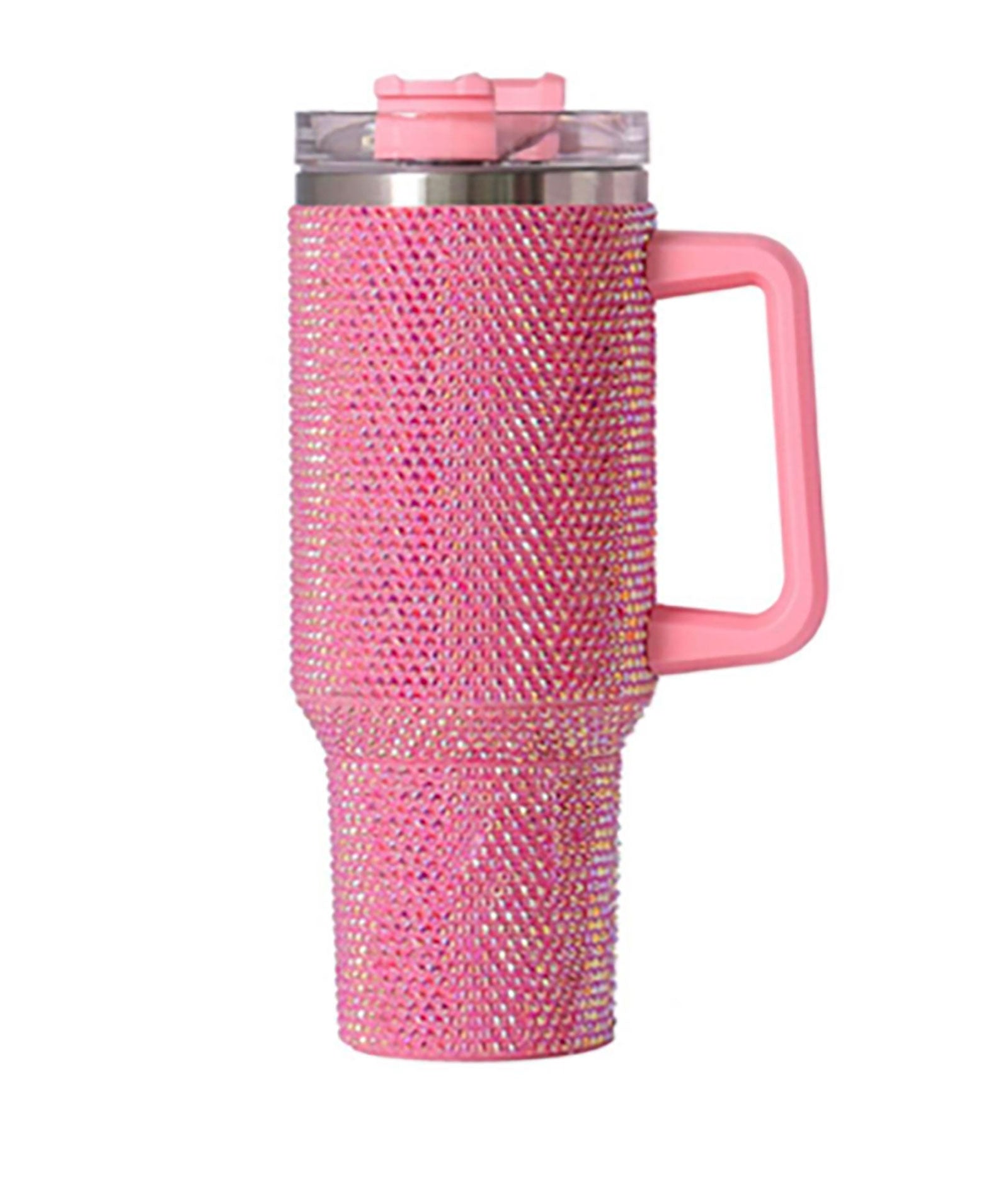 Sparkling Large Glitter Tumbler Cup - 20oz Insulated Stainless Steel Water Bottle with Straw & Lid - Perfect for Gym, Office, Travel & Everyday Hydration