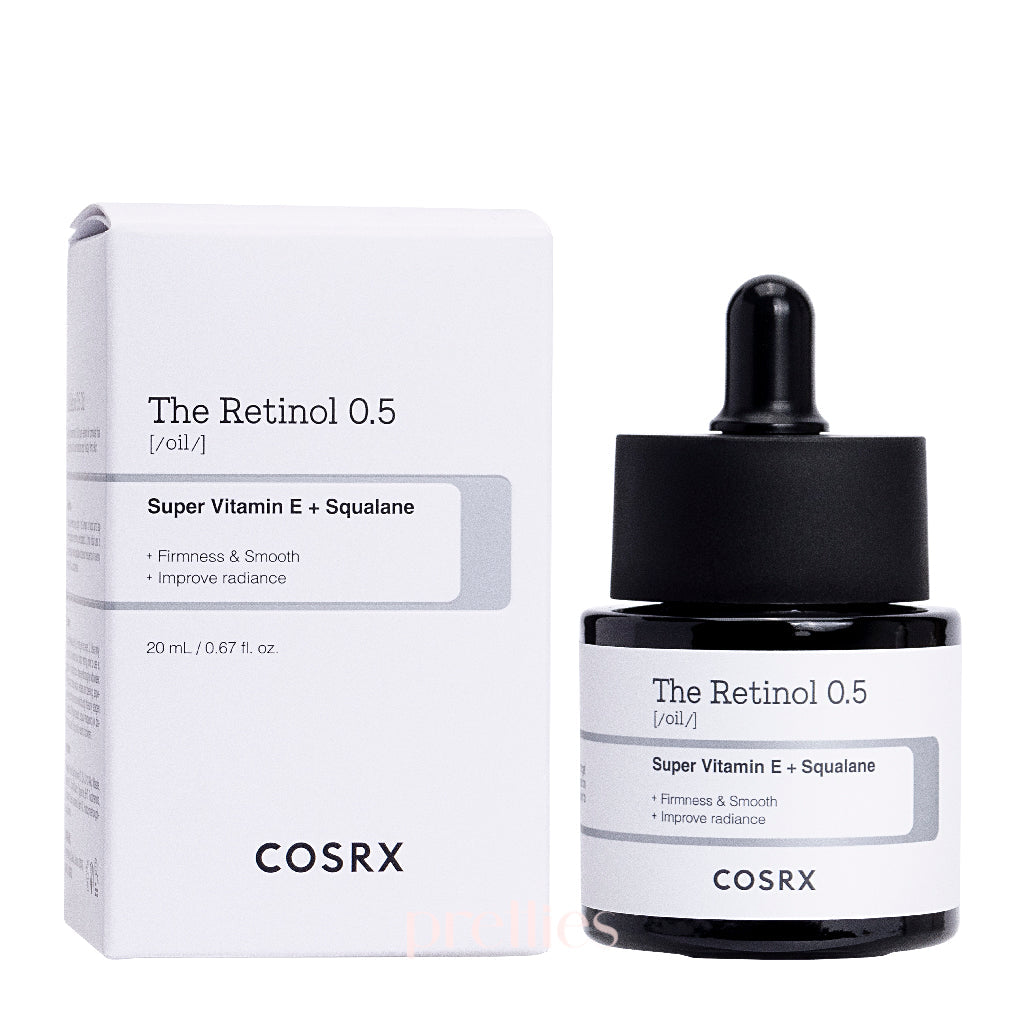 COSRX The Retinol 0.5 Facial Oil 20ml - Anti-Aging Serum for Wrinkles & Fine Lines, Hydrating Night Treatment for Glowing Skin - Perfect for Dry & Sensitive Skin Care Routine