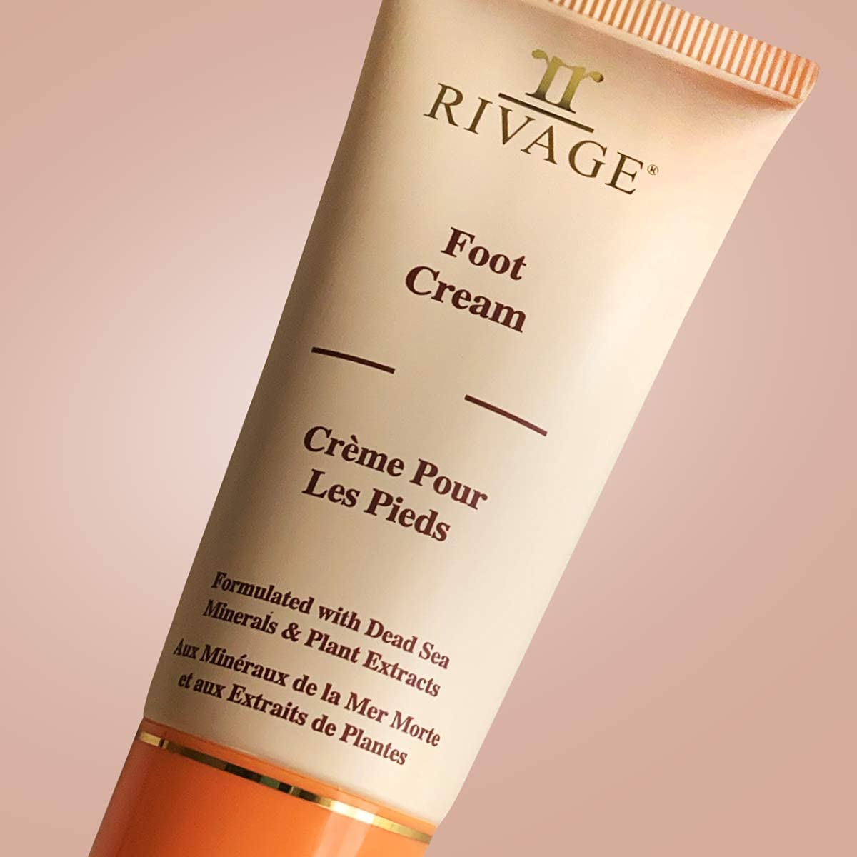 Rivage Natural Dead Sea Minerals Foot Cream 100ml - Enriched with Dead Sea Minerals for Deep Hydration & Cracked Heel Repair | Perfect for Dry, Rough Feet at Home or Spa