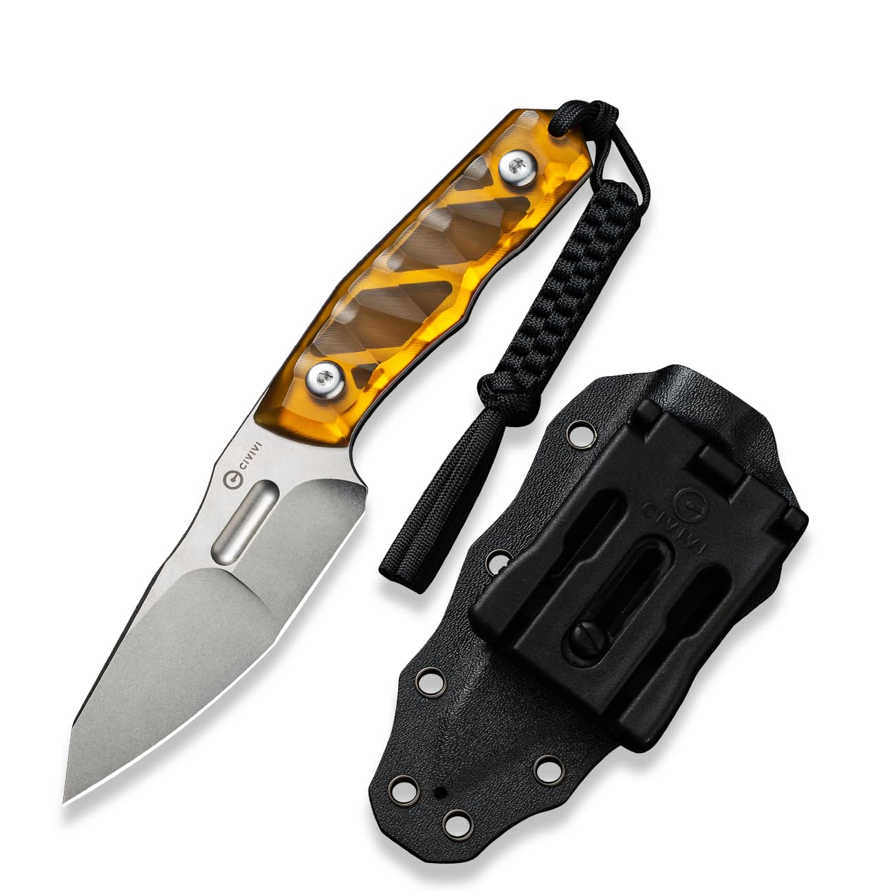 CIVIVI EDC Fixed Blade Knife with Kydex Sheath - 4.15