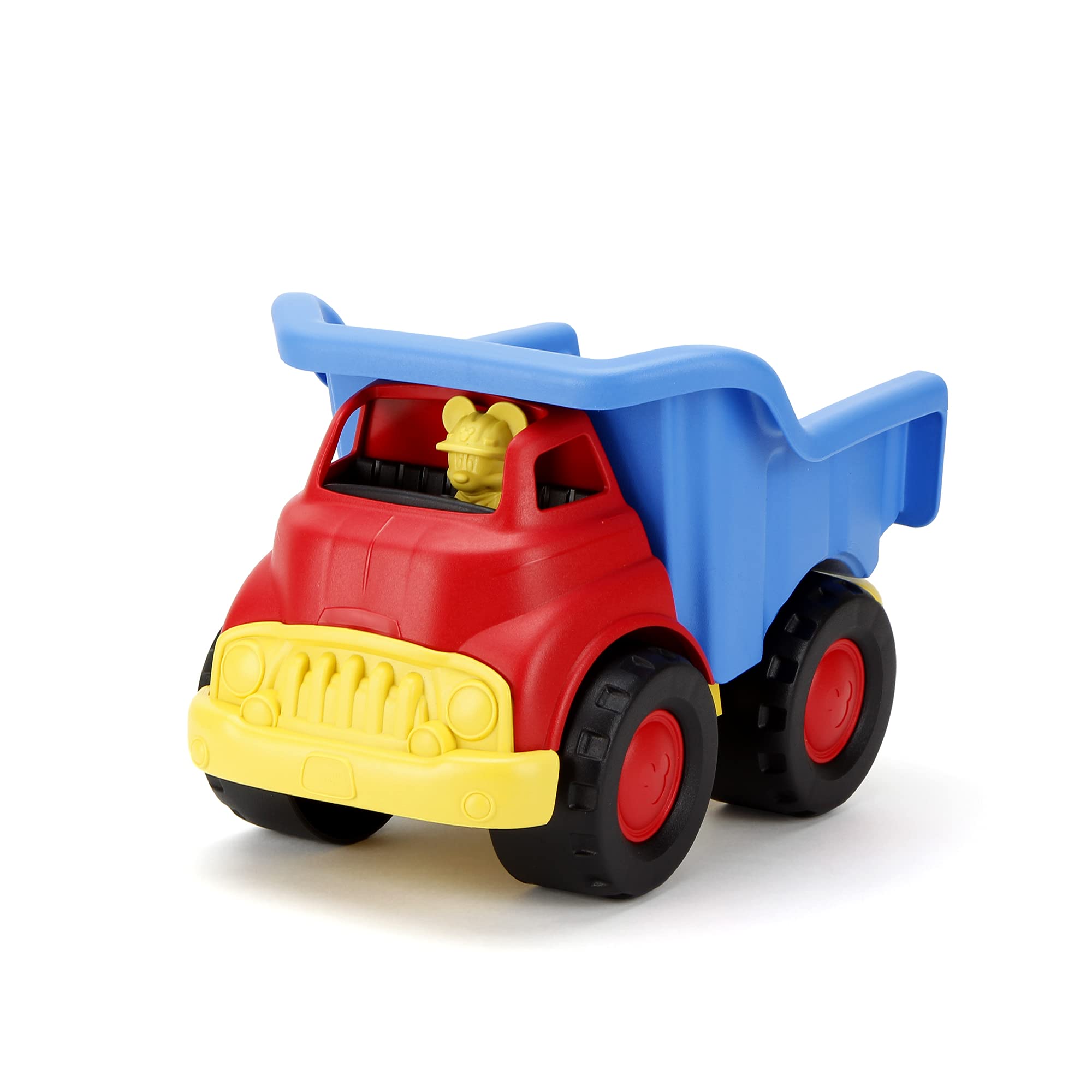 Green Toys Mickey Mouse Dump Truck - Eco-Friendly Plastic Toy for Kids Ages 1-3 | Disney Licensed Play Vehicle for Sandbox, Beach & Indoor Play | Perfect Gift for Toddlers & Preschoolers