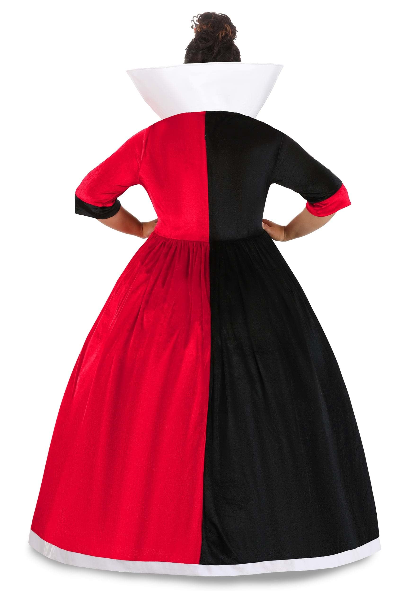 Deluxe Plus Size Disney Queen of Hearts Costume for Women | Alice in Wonderland Cosplay Dress with Crown | Halloween Party, Cosplay Event, Themed Birthday Outfit