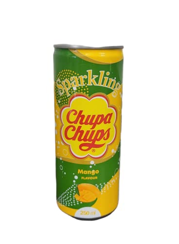 Chupa Chups Sparkling Mango Soda - 24 Cans (250ml/8.5oz Each) | Refreshing Tropical Drink for Parties, Picnics & Summer Gatherings