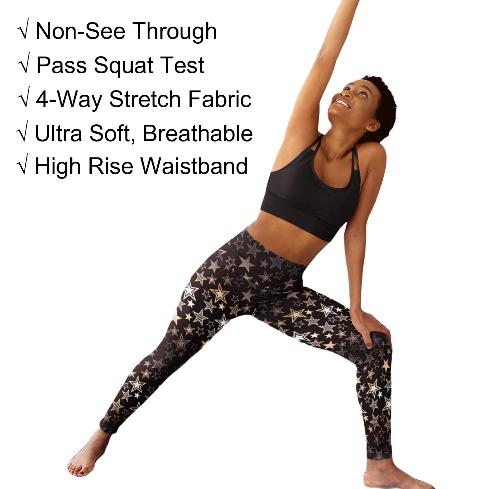 Cerburny Women's High Waisted Yoga Pants - Tummy Control Workout Leggings for Gym, Running & Fitness | Soft Spandex Athletic Leggings for Yoga, Pilates & Daily Wear