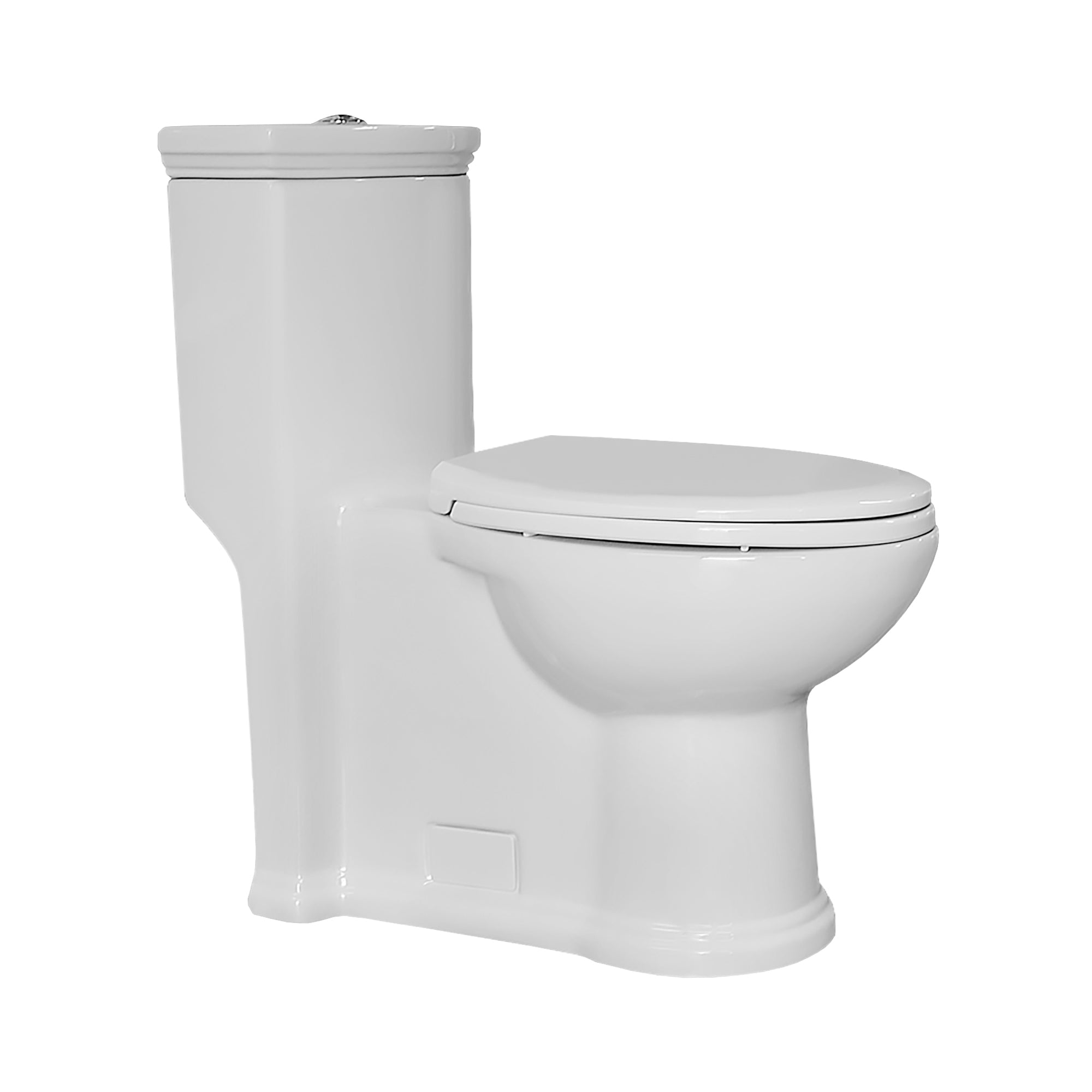 Eco-Friendly One Piece Toilet with Siphonic Dual Flush System 1.3/0.9 GPF - Elongated Bowl for Modern Bathrooms | Water Saving & Space Saving Design for Home & Commercial Use