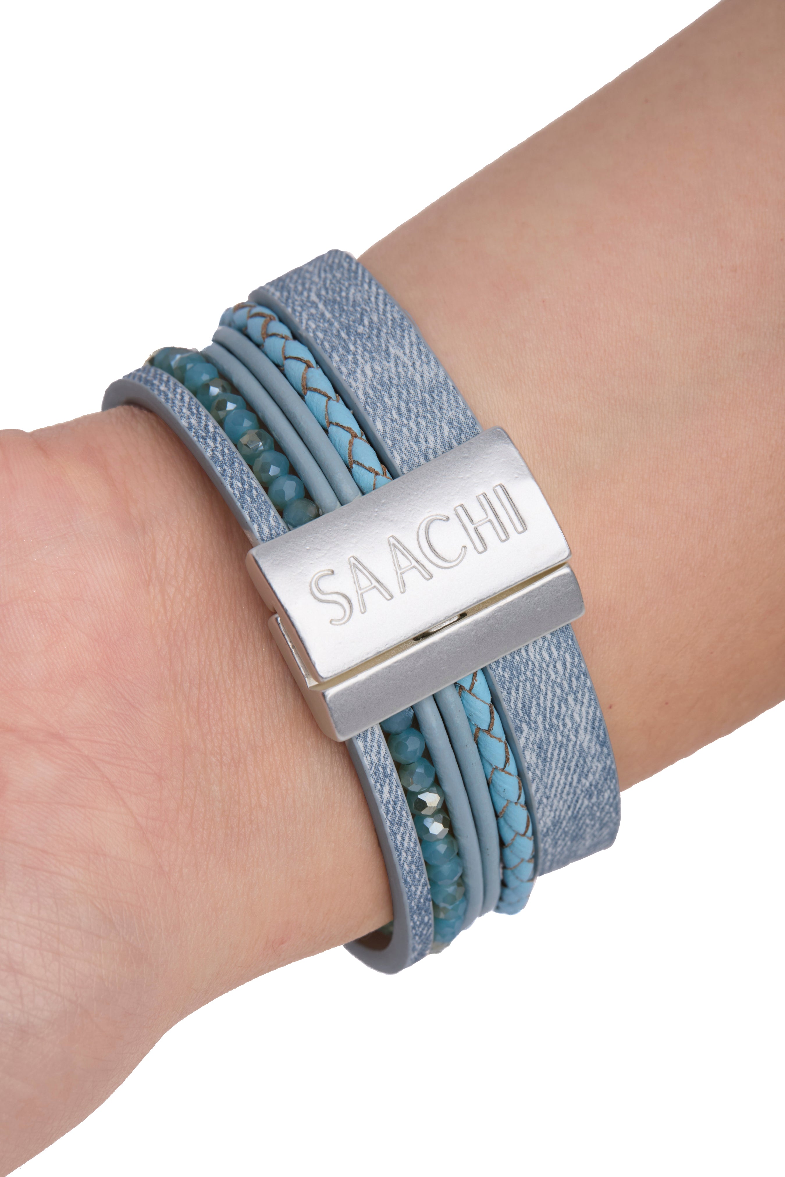 Ocean Multi Medallion Bracelet for Women - Elegant Boho Beach Jewelry - Perfect for Summer Vacations, Beach Parties, and Festivals